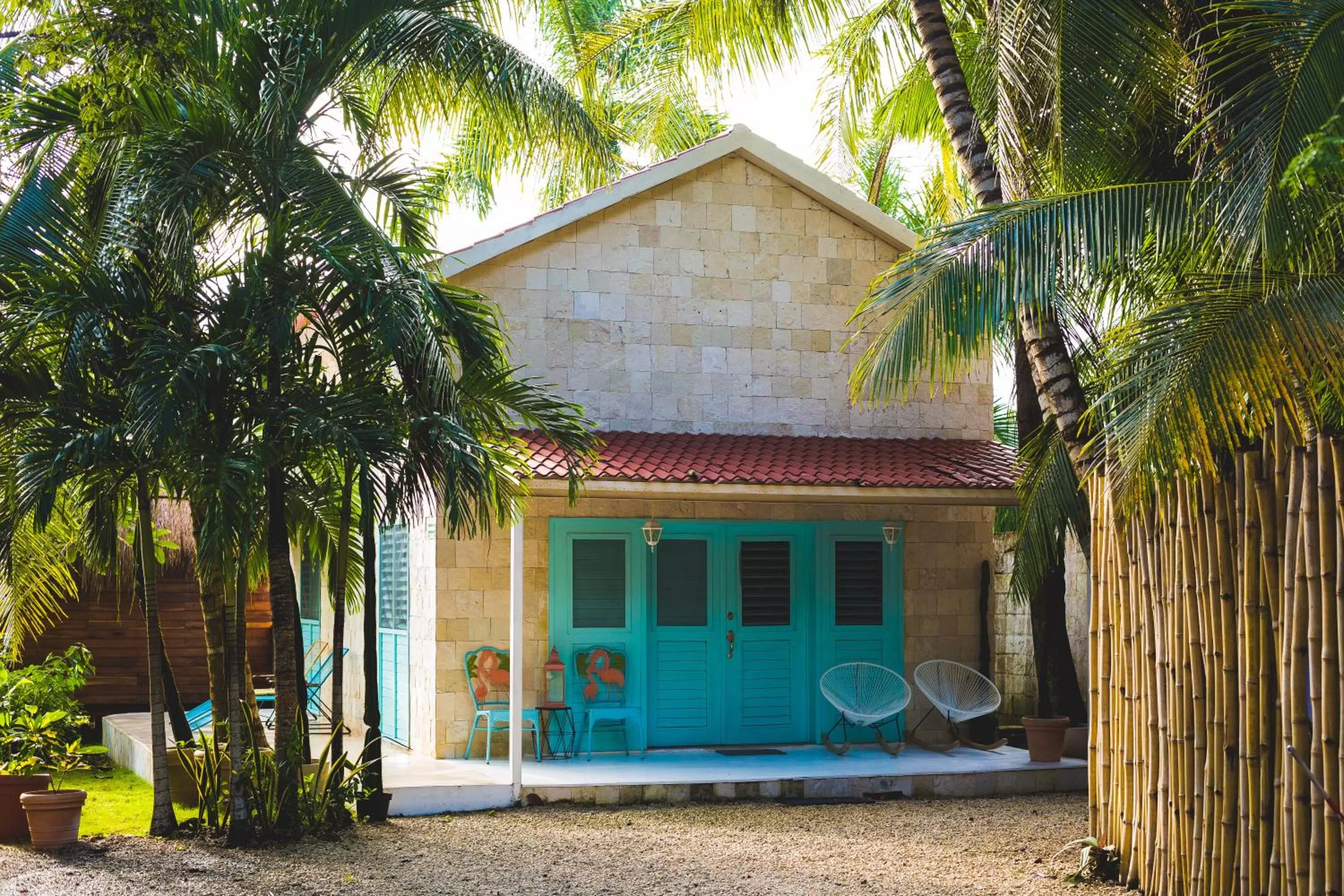 Facade/entrance, Property Building in Casa Shiva Bacalar by MIJ