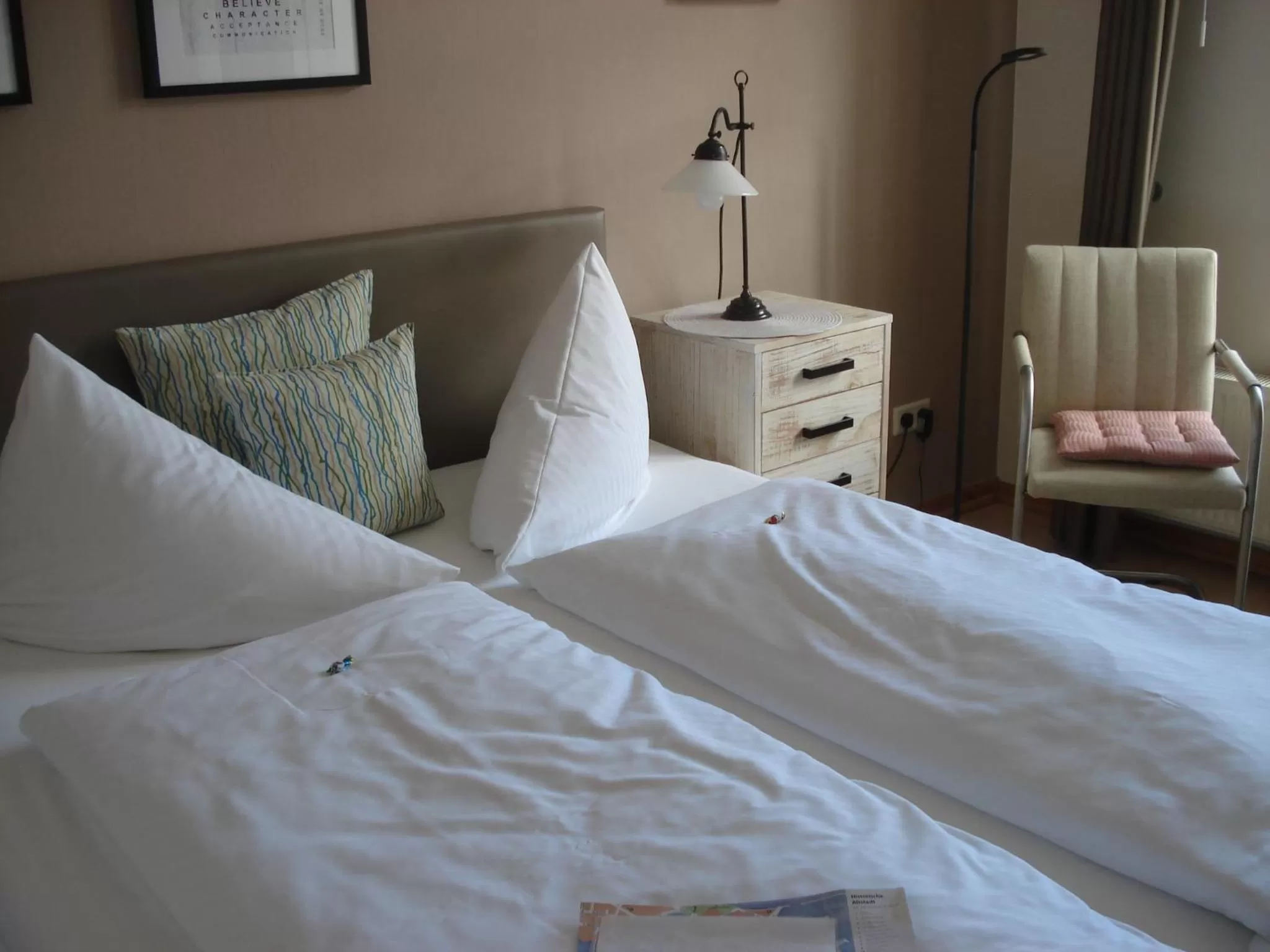 Bed in Hotel Pension Zur Fährbrücke