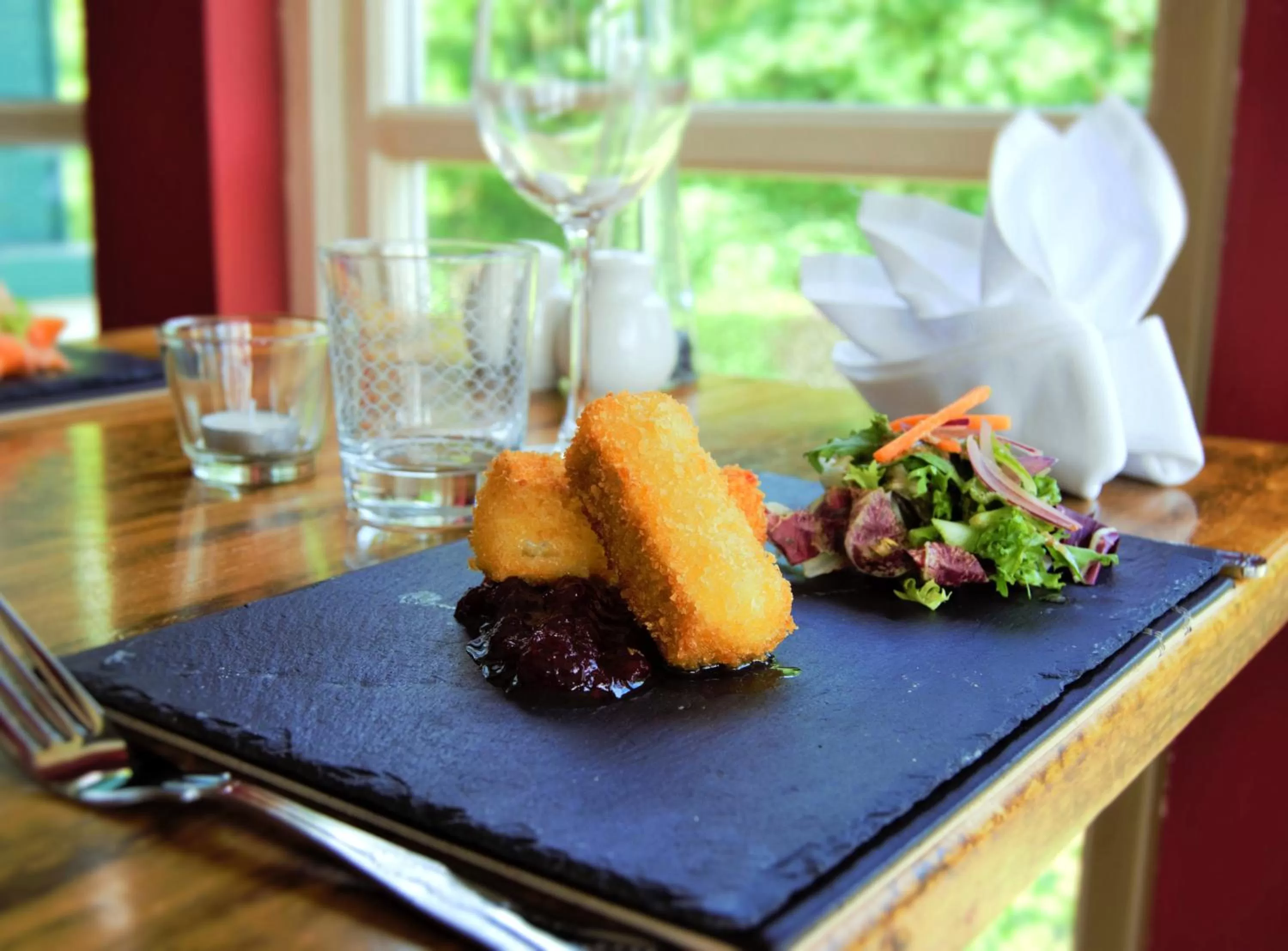 Food close-up in Bridge of Cally Hotel