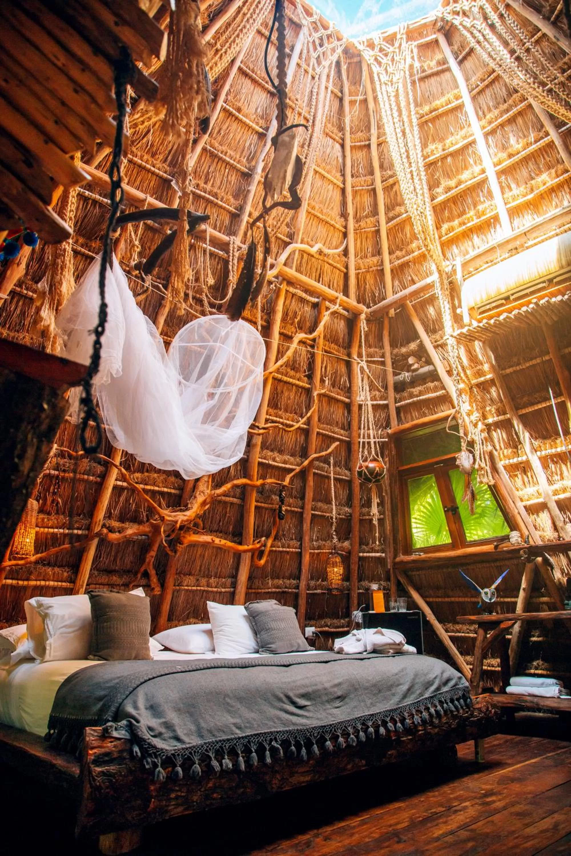 Bedroom in Ikal Tulum Hotel