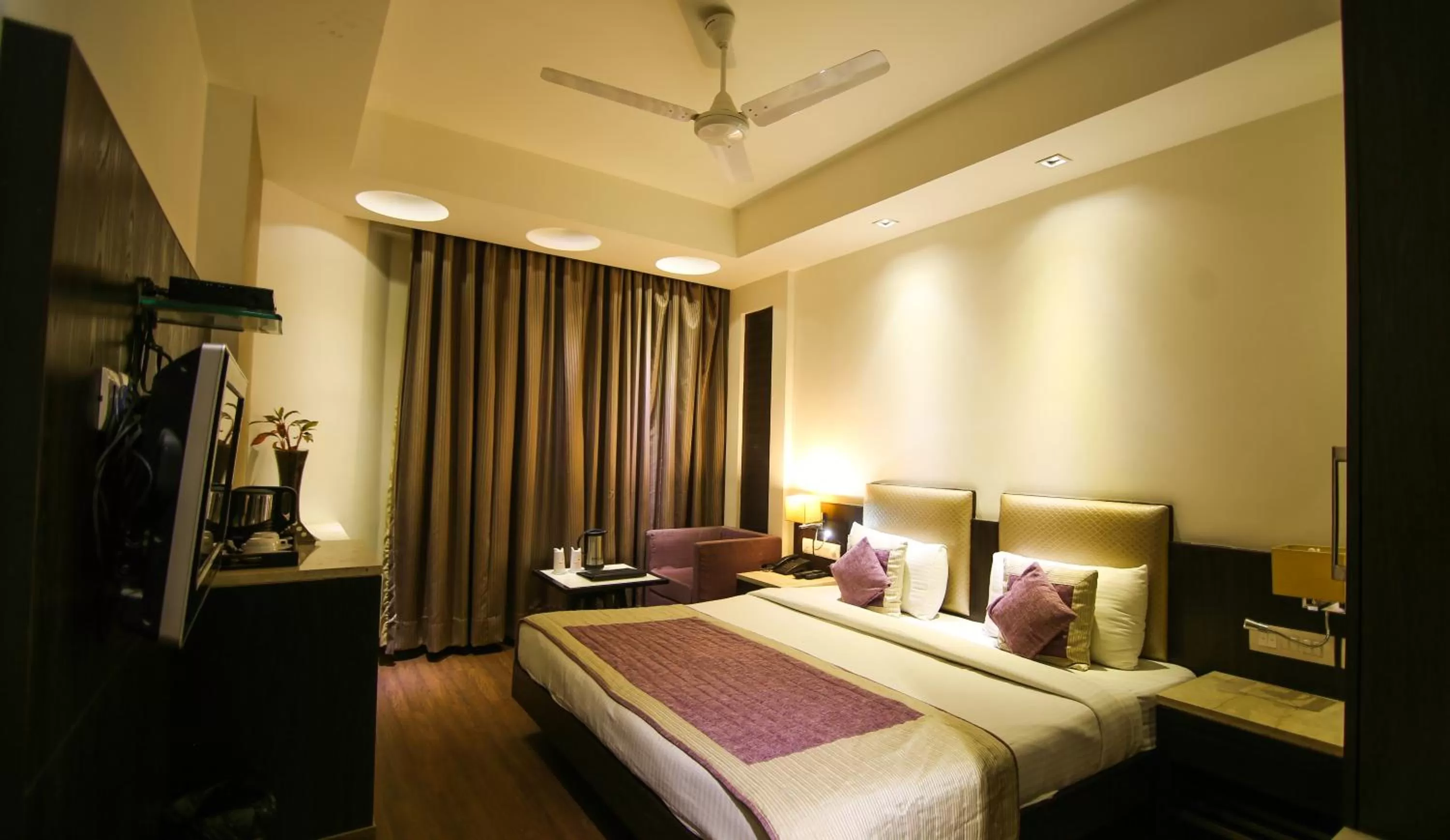 Living room, Bed in Hotel The Prime Balaji Deluxe, City Centre, With Free Airport Pickup