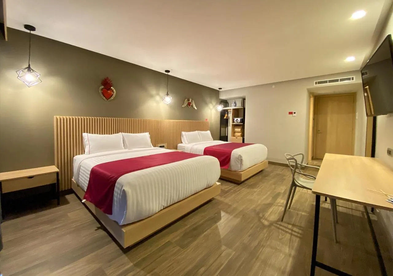 Bed in Hotel MX más san miguel de allende