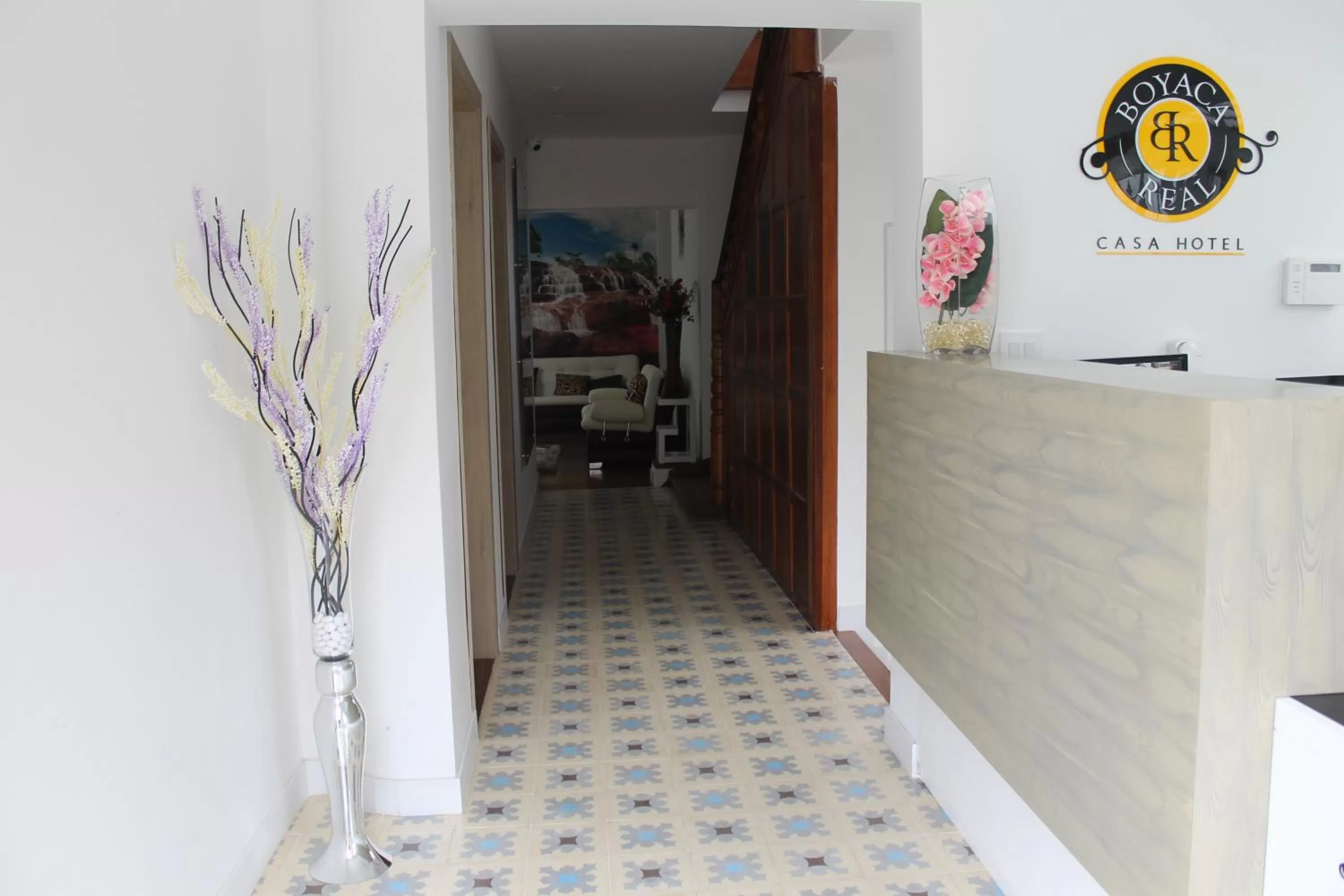 Lobby or reception in Casa Hotel Boyaca Real