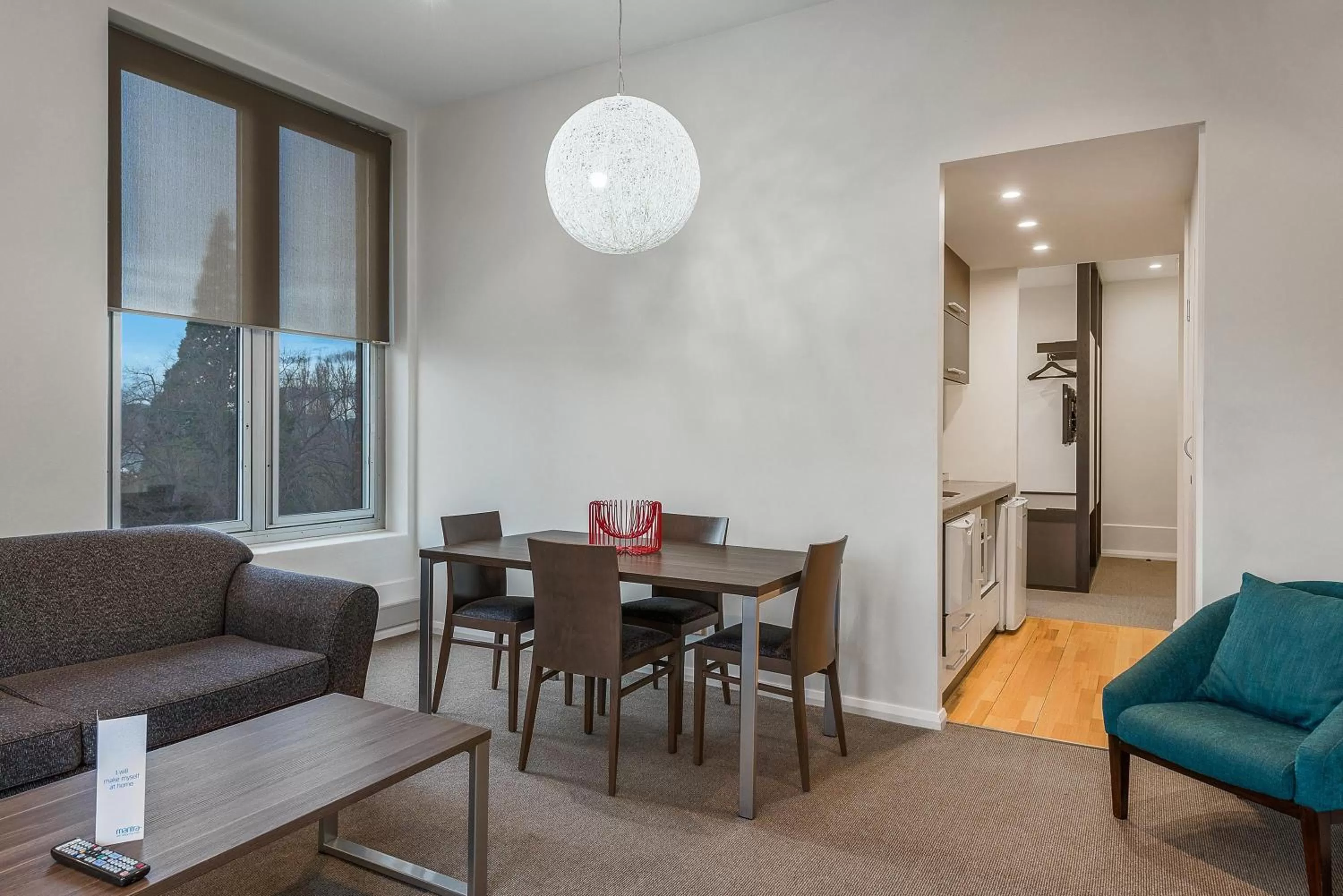 Living room in Mantra One Sandy Bay Road