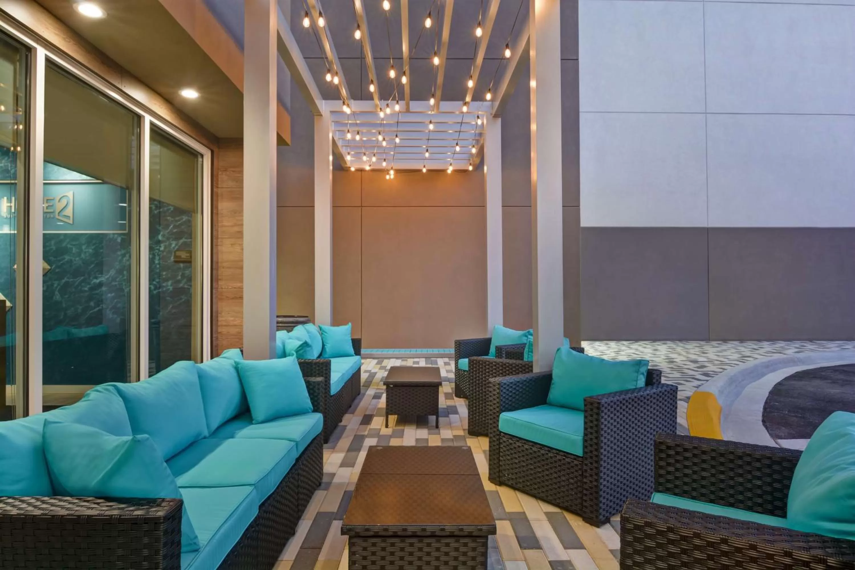 Patio in Home2 Suites Ormond Beach Oceanfront, FL