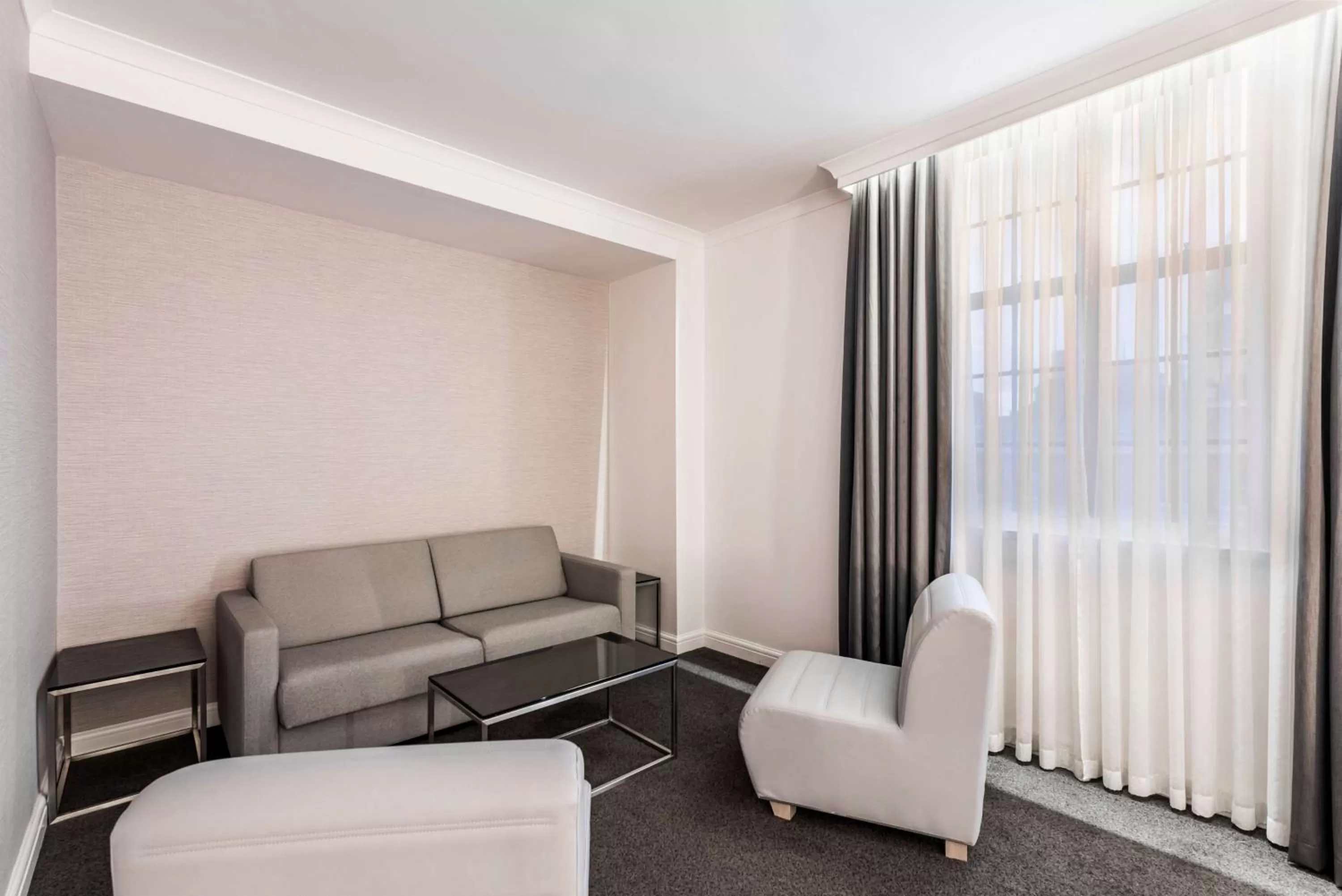 Seating area in Radisson Blu Hotel, Leeds City Centre