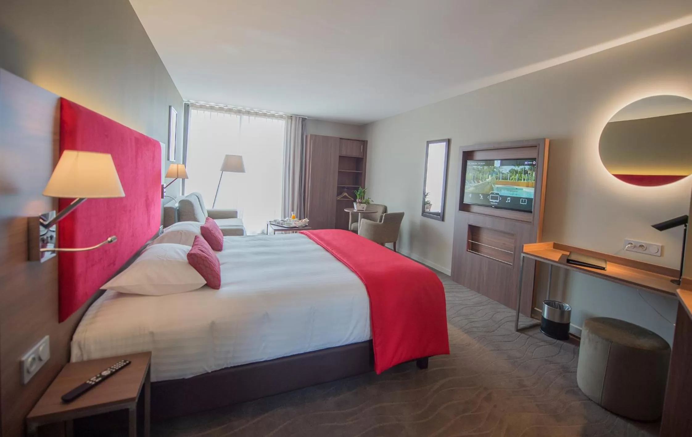 Bed in Hotel Lou Castelet