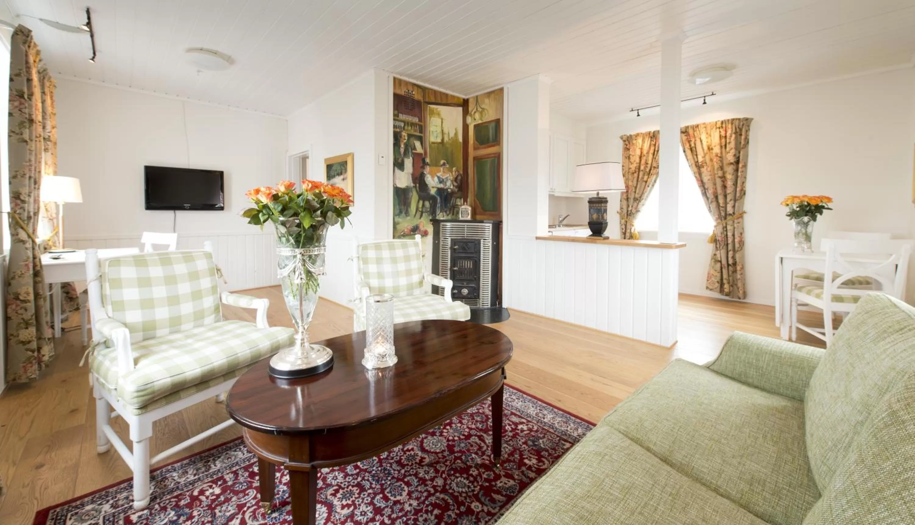 Living room in Hovde Gård