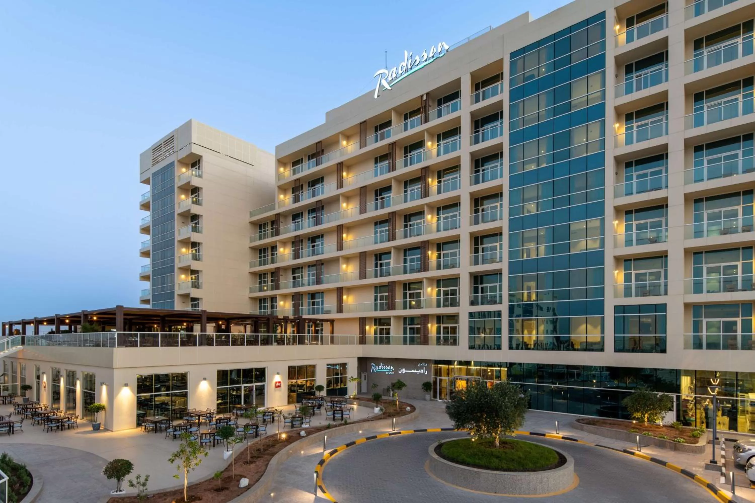 Property building in Radisson Resort Ras Al Khaimah Marjan Island