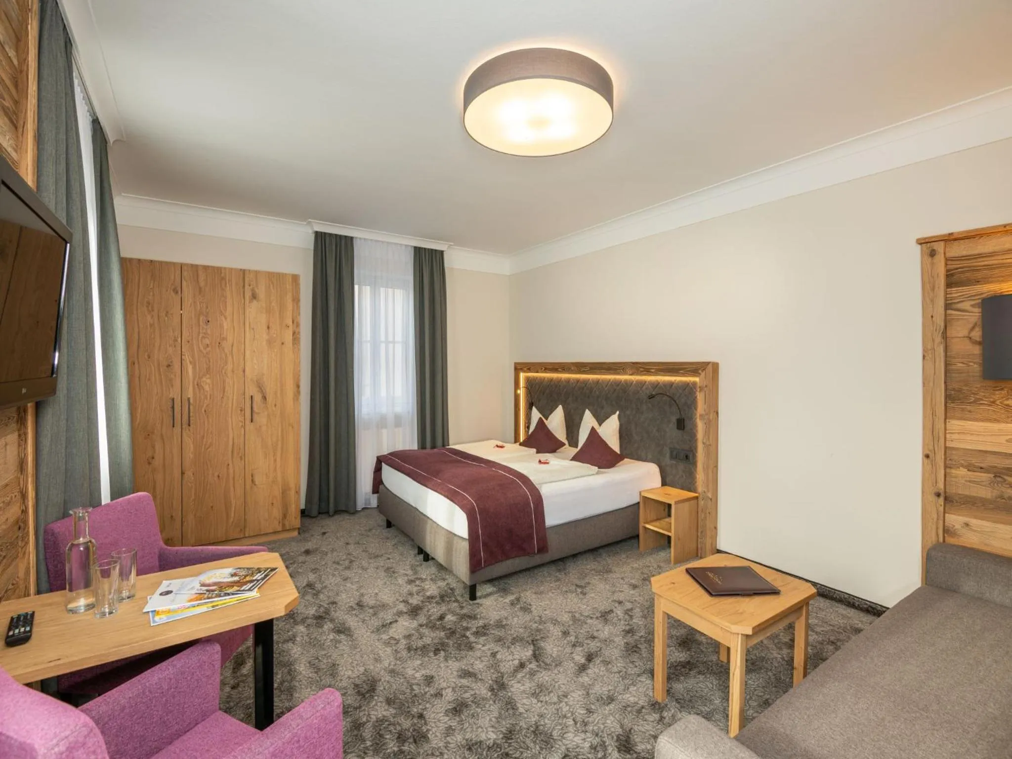 Bed in Hotel Stegerbräu