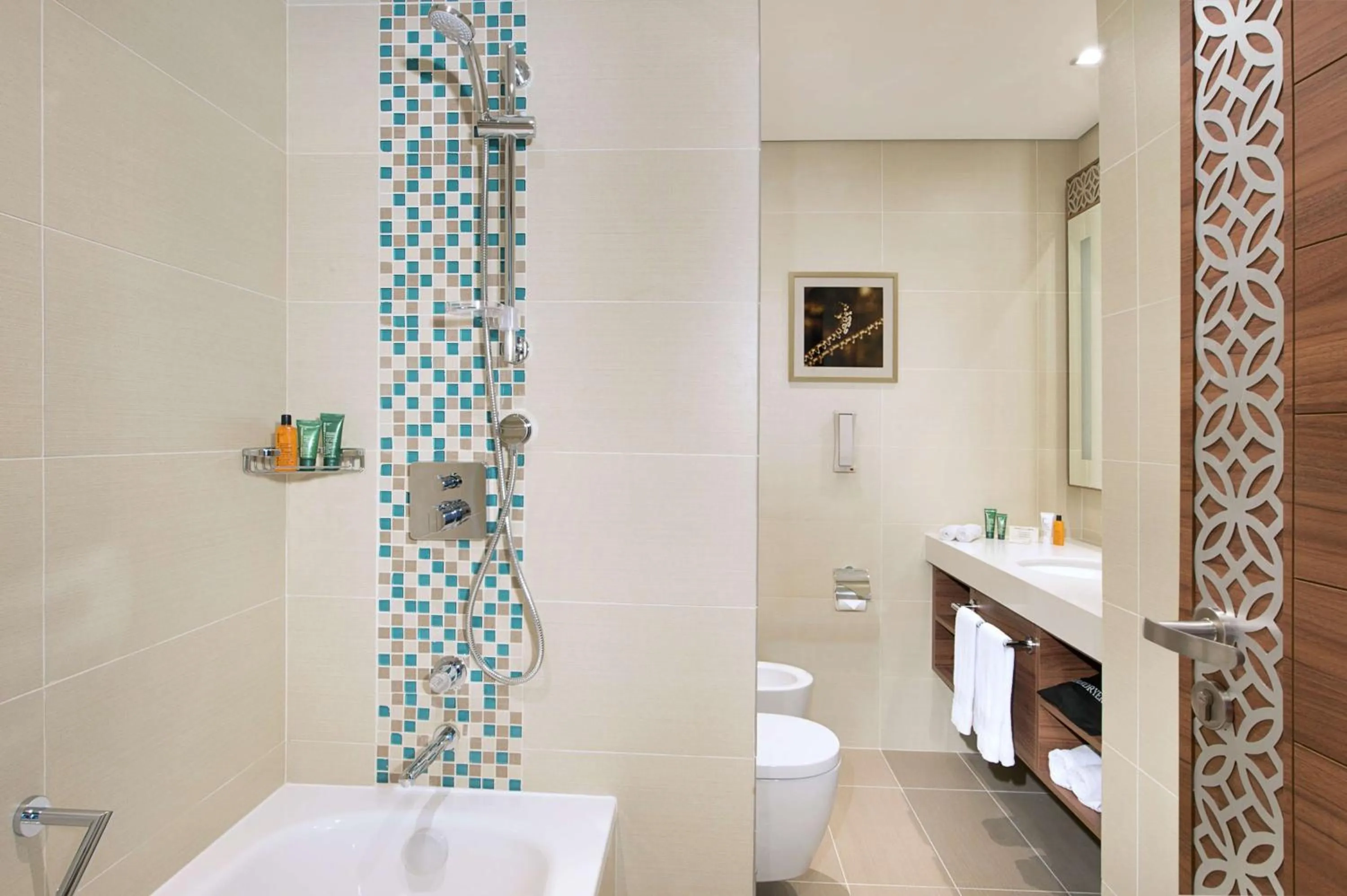 Toilet in Hilton Garden inn Dubai Jumeirah