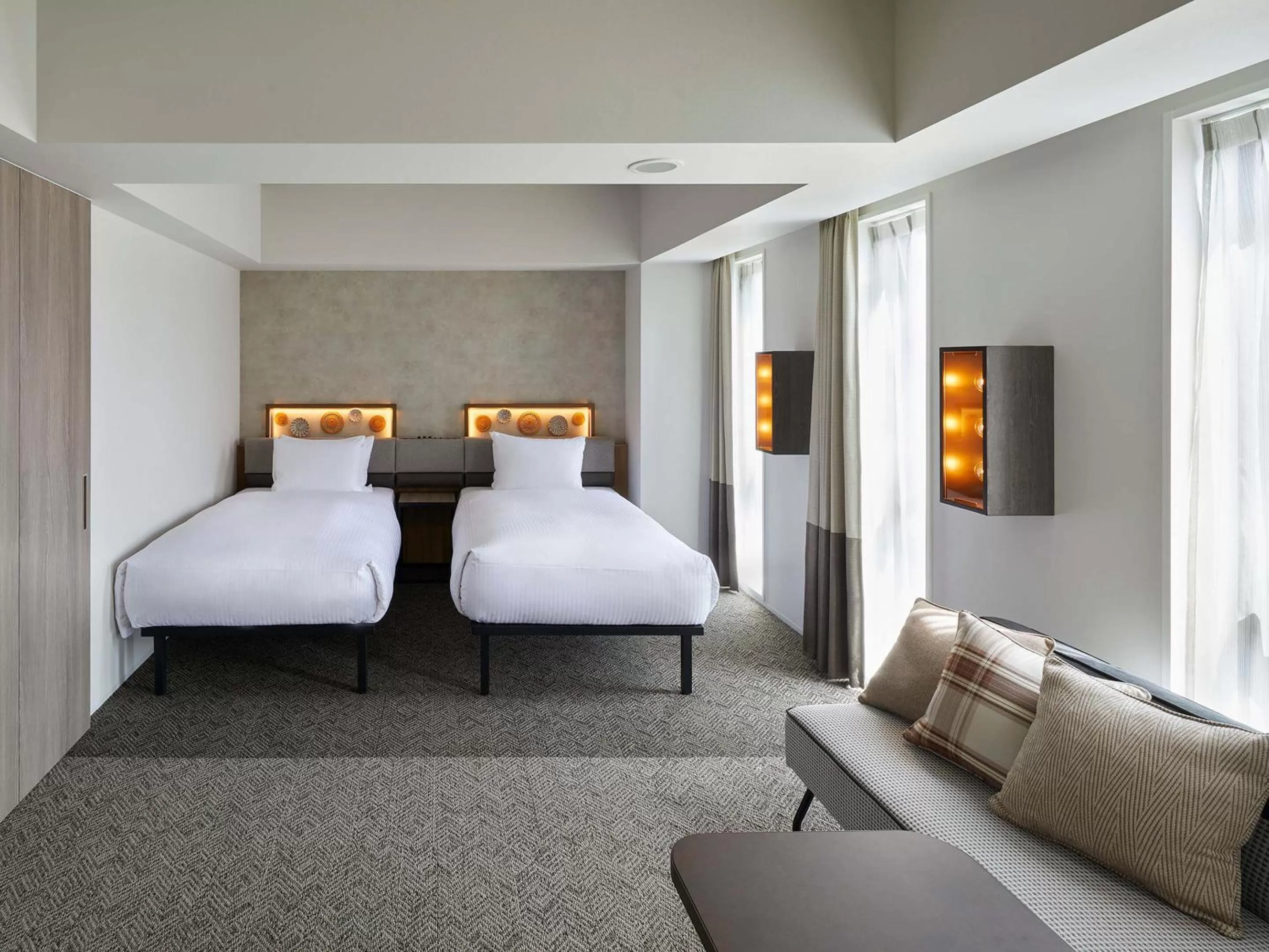 Photo of the whole room, Bed in Susukino Granbell Hotel