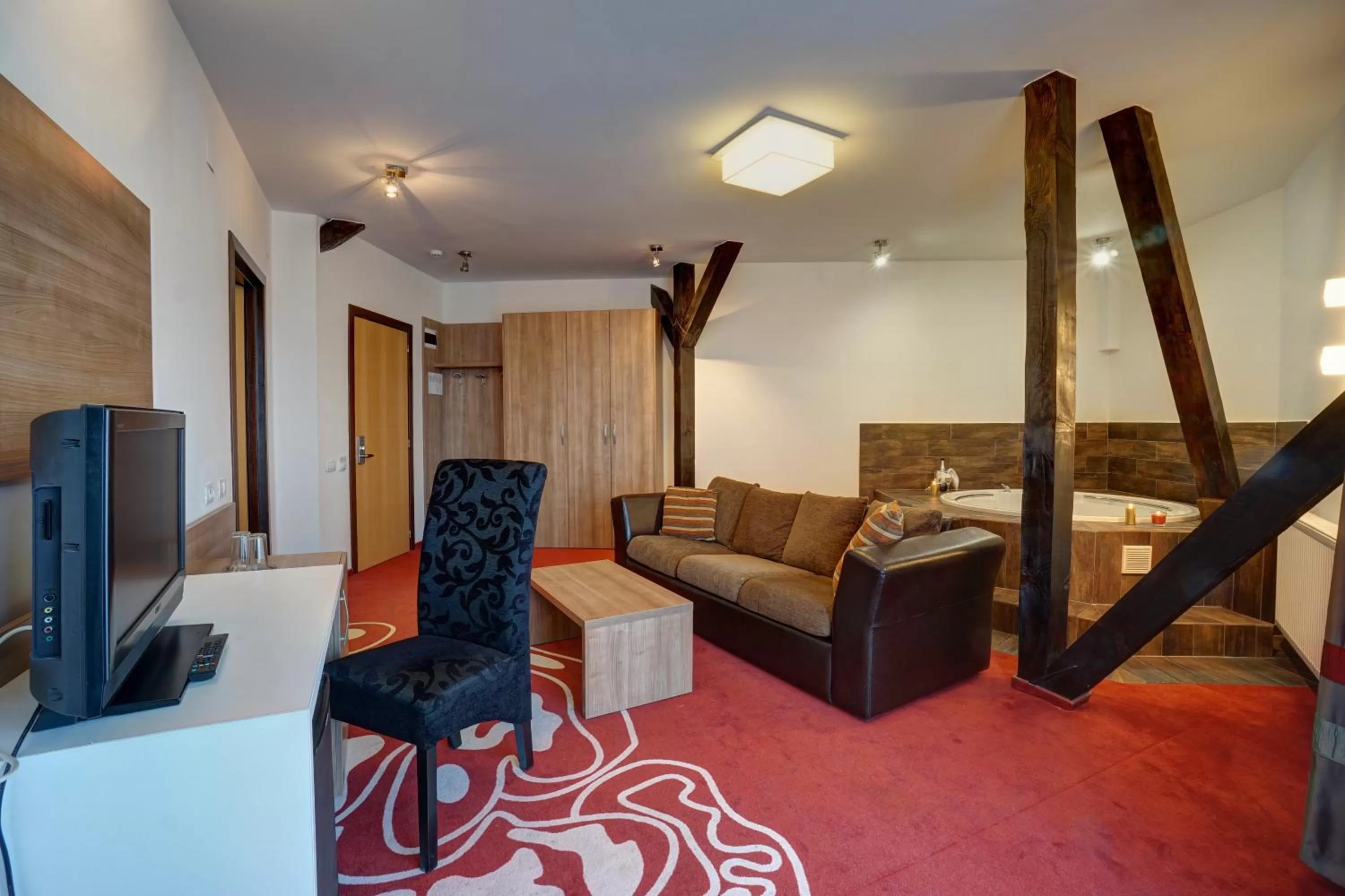 Living room, Bed in Hotel Ave Lux