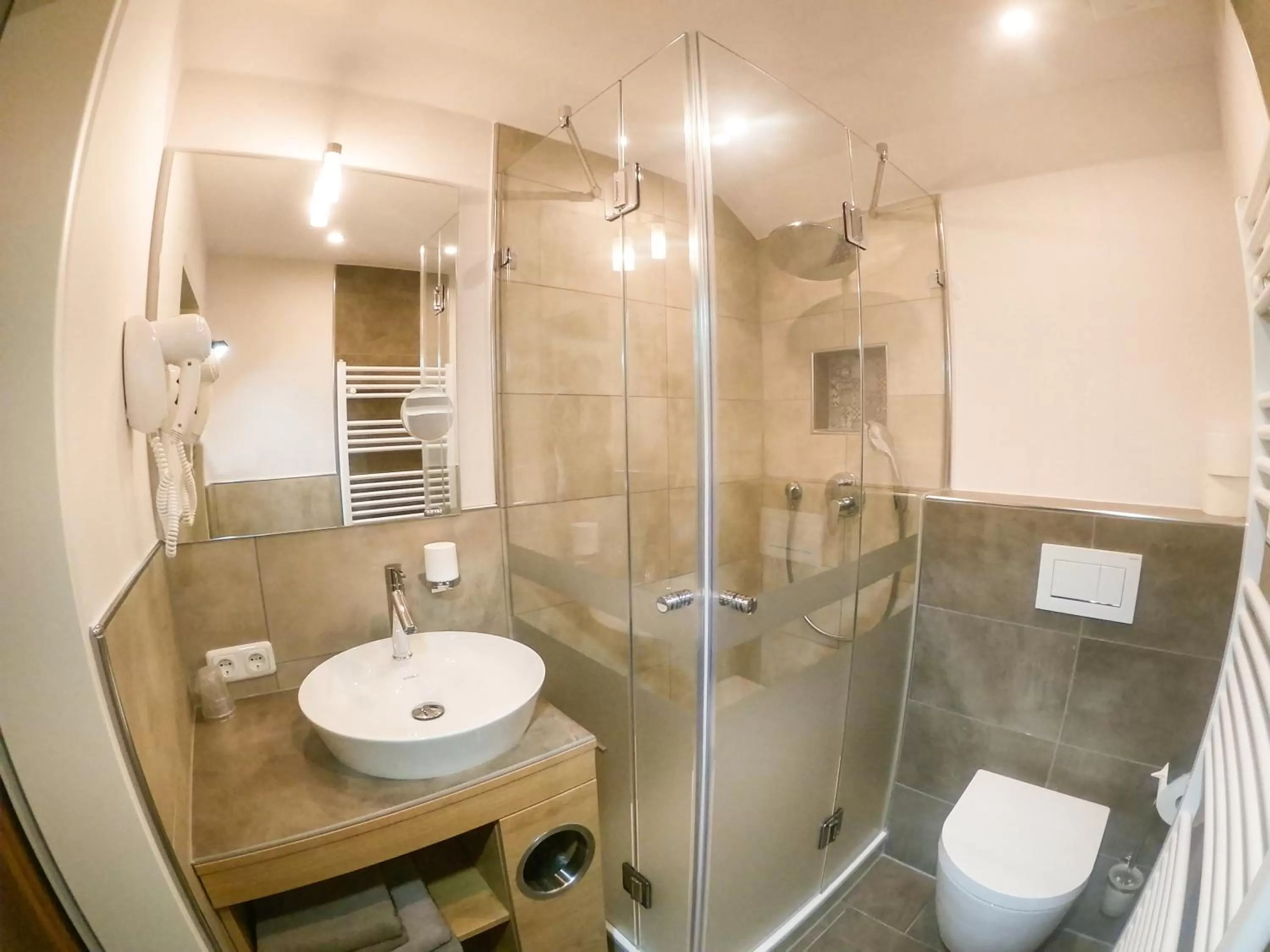 Shower in Hotel Waldblick