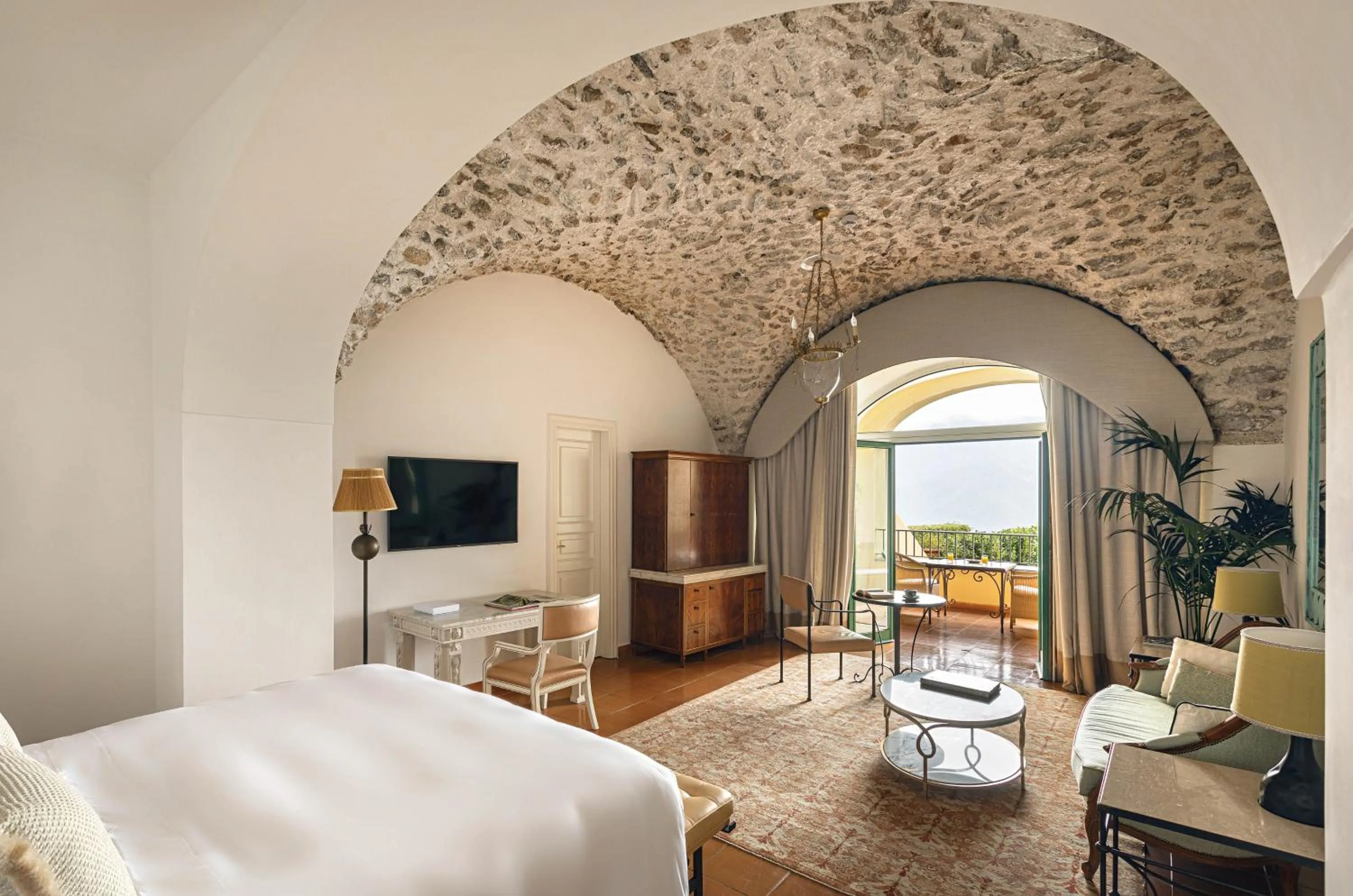 Bedroom, Bed in Caruso, A Belmond Hotel, Amalfi Coast