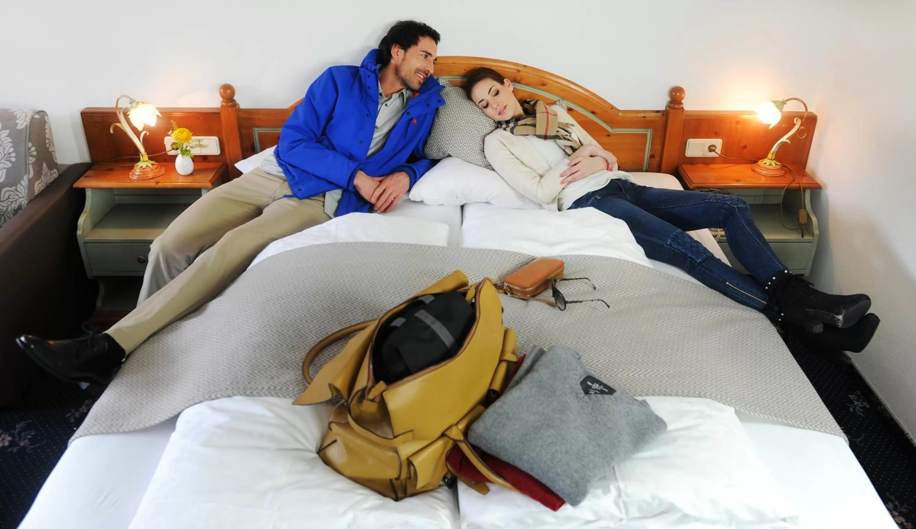 People, Bed in Hotel Bergjuwel