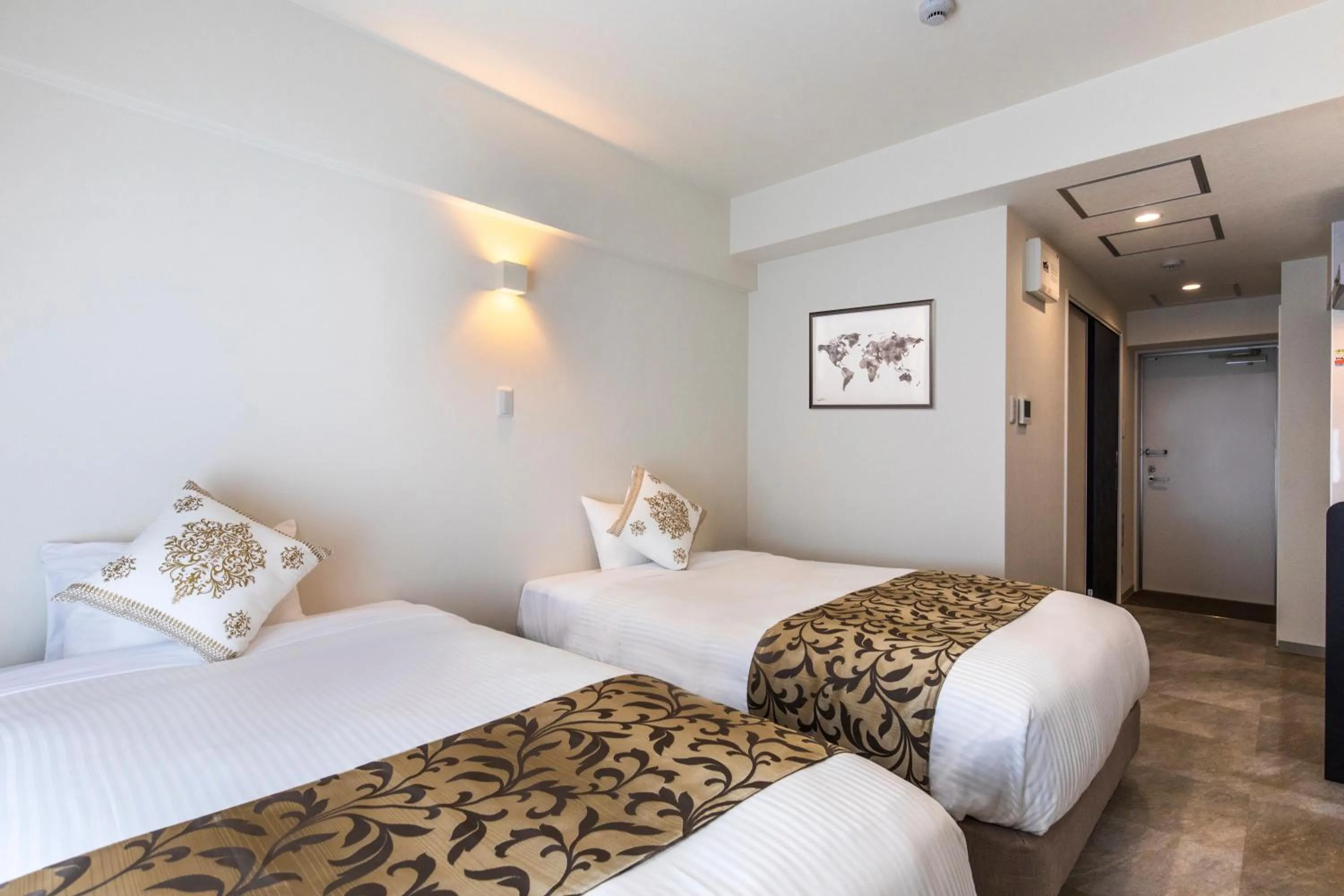 Photo of the whole room, Bed in MrKINJO in Nicas Makishi