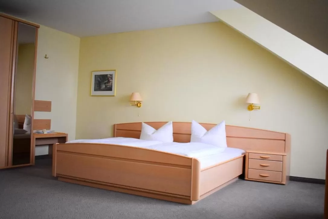 Decorative detail, Bed in Hotel Trebeltal