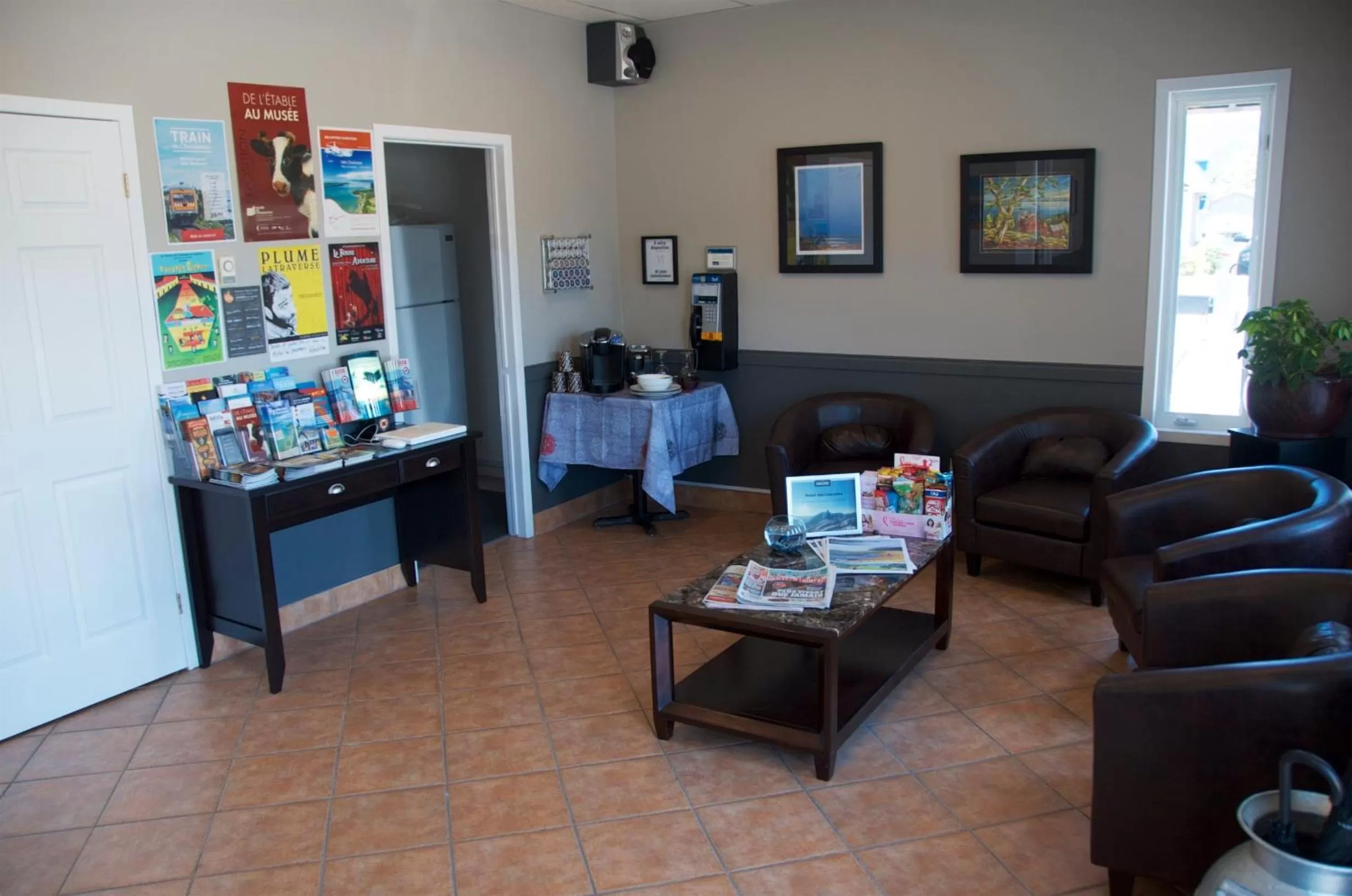 Lobby or reception, Restaurant/Places to Eat in Motel Des Cascades