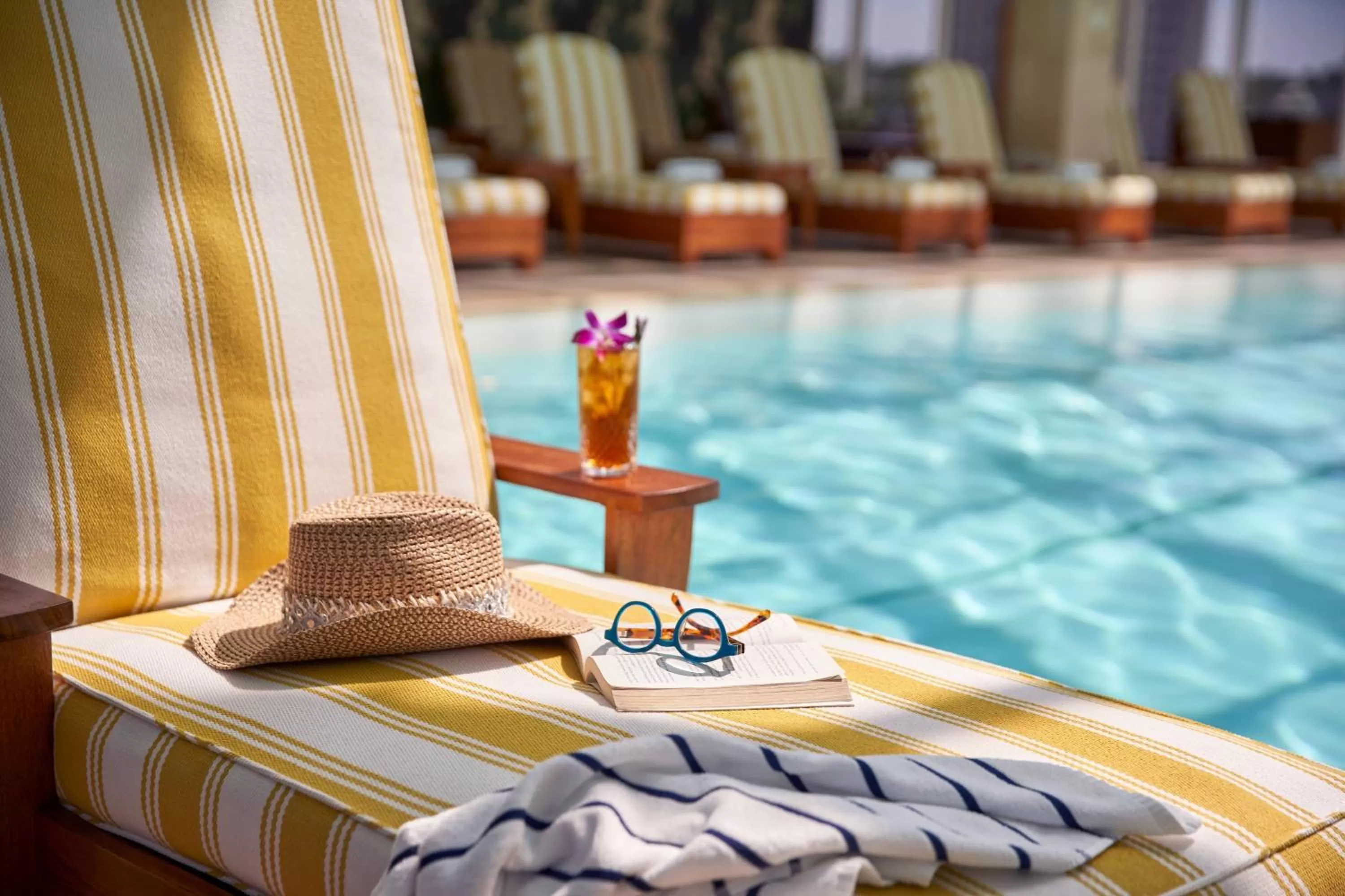 Swimming pool in The Opus Westchester, Autograph Collection