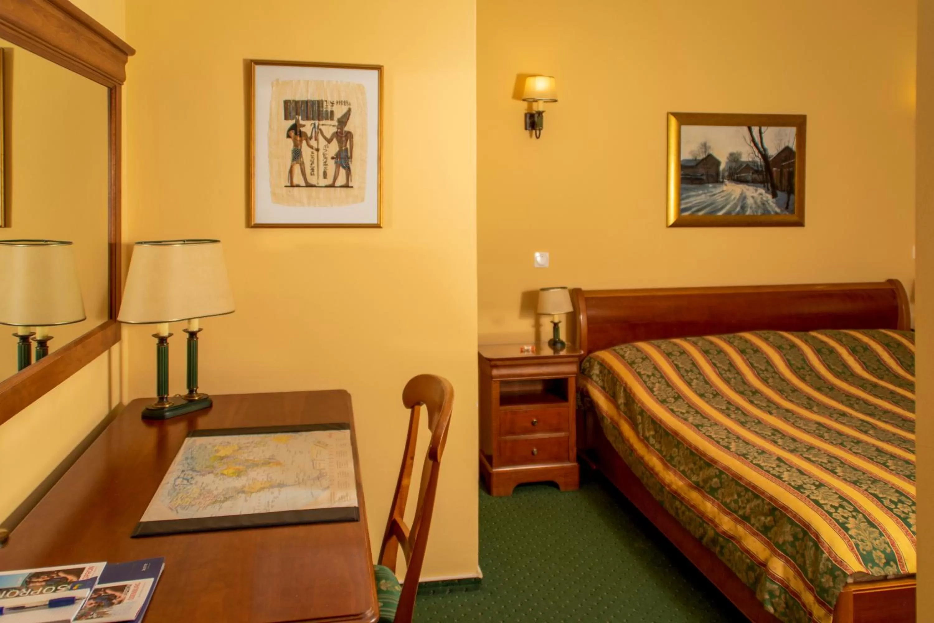 Bed in Hotel Wollner