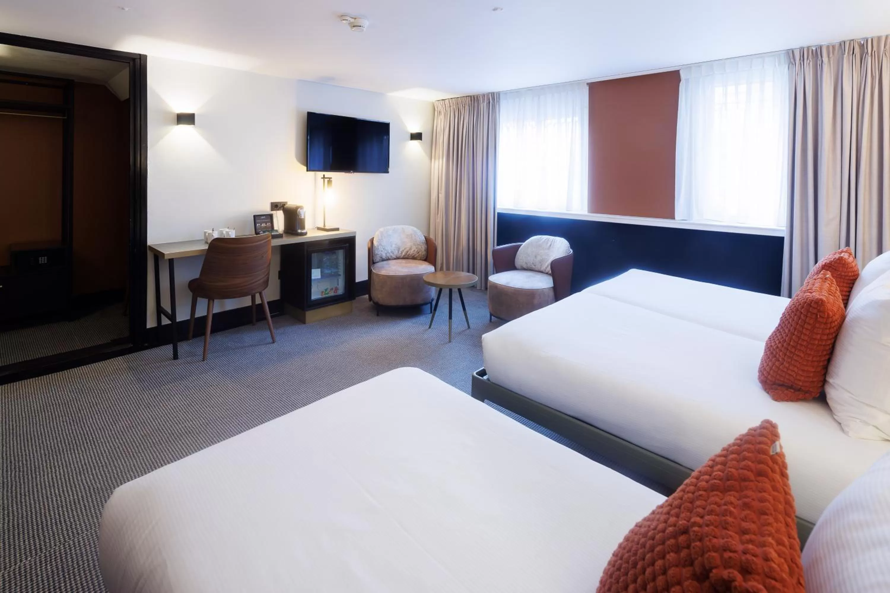 View (from property/room), Bed in Huygens Place Amsterdam