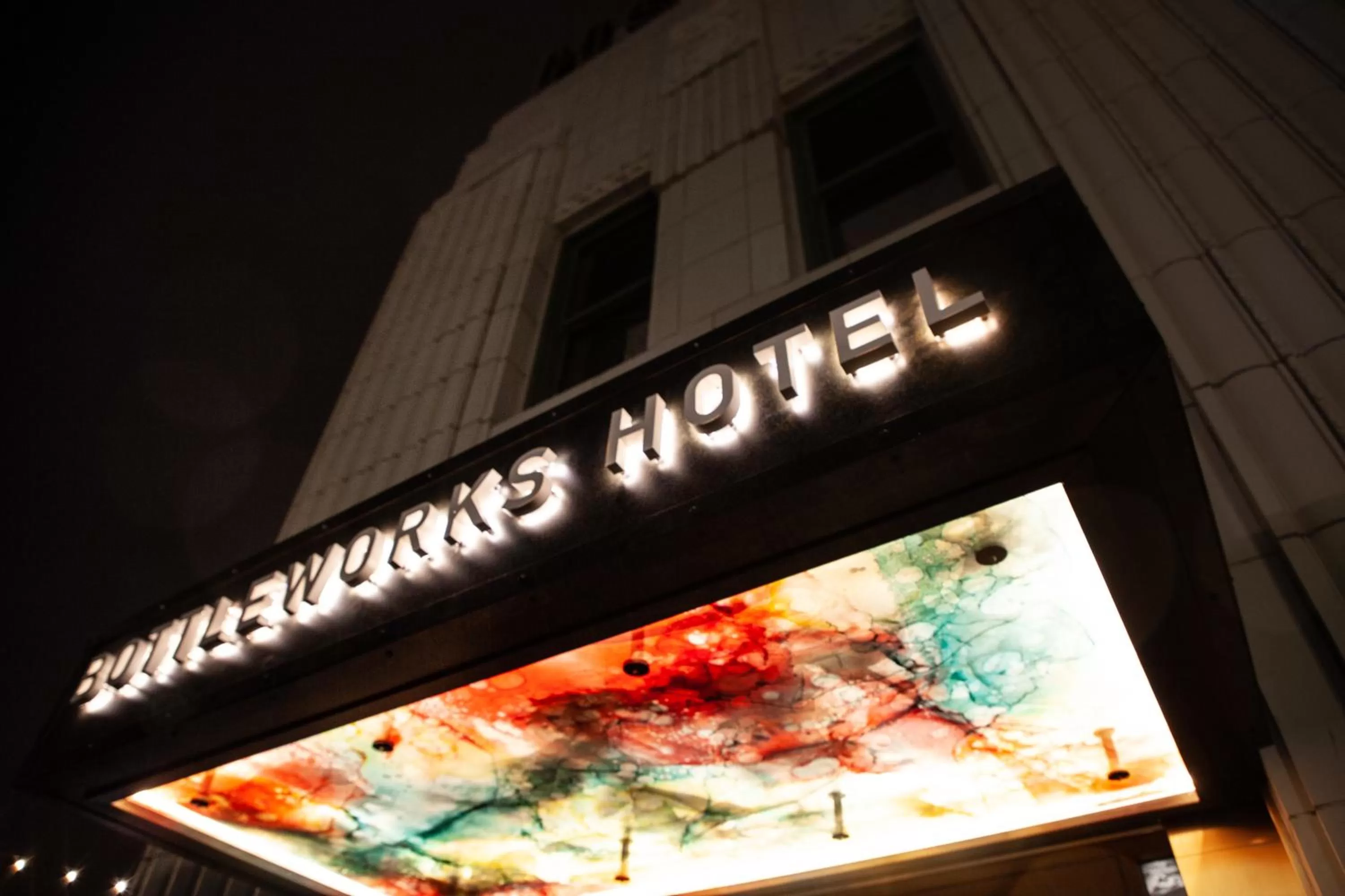 Property building in Bottleworks Hotel