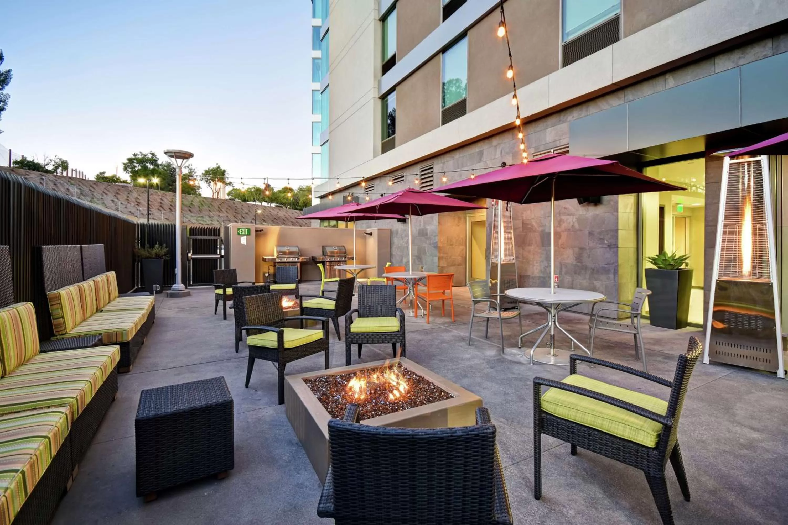 Patio in Home2 Suites by Hilton Los Angeles Montebello
