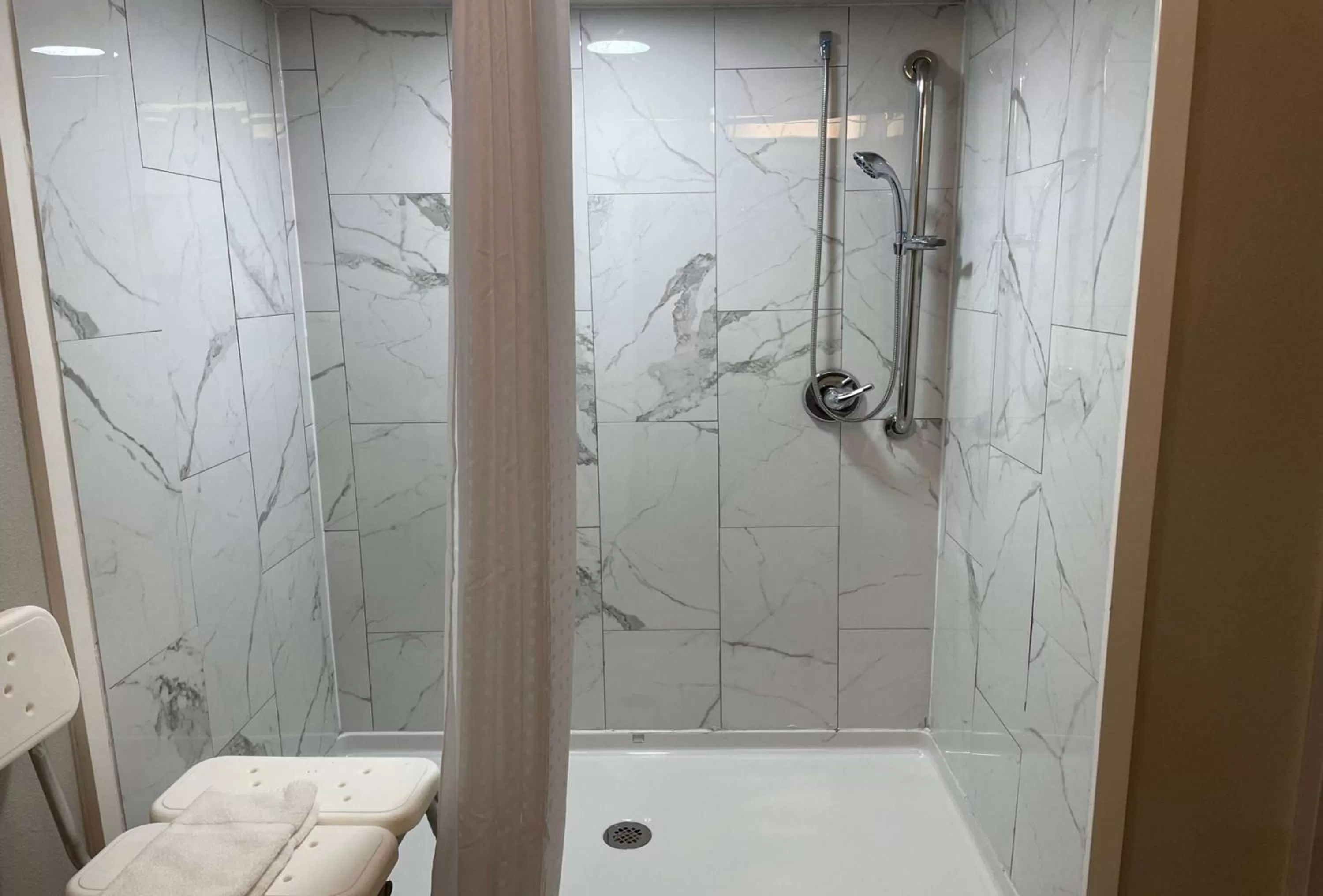 Shower in Microtel Inn & Suites by Wyndham Bossier City