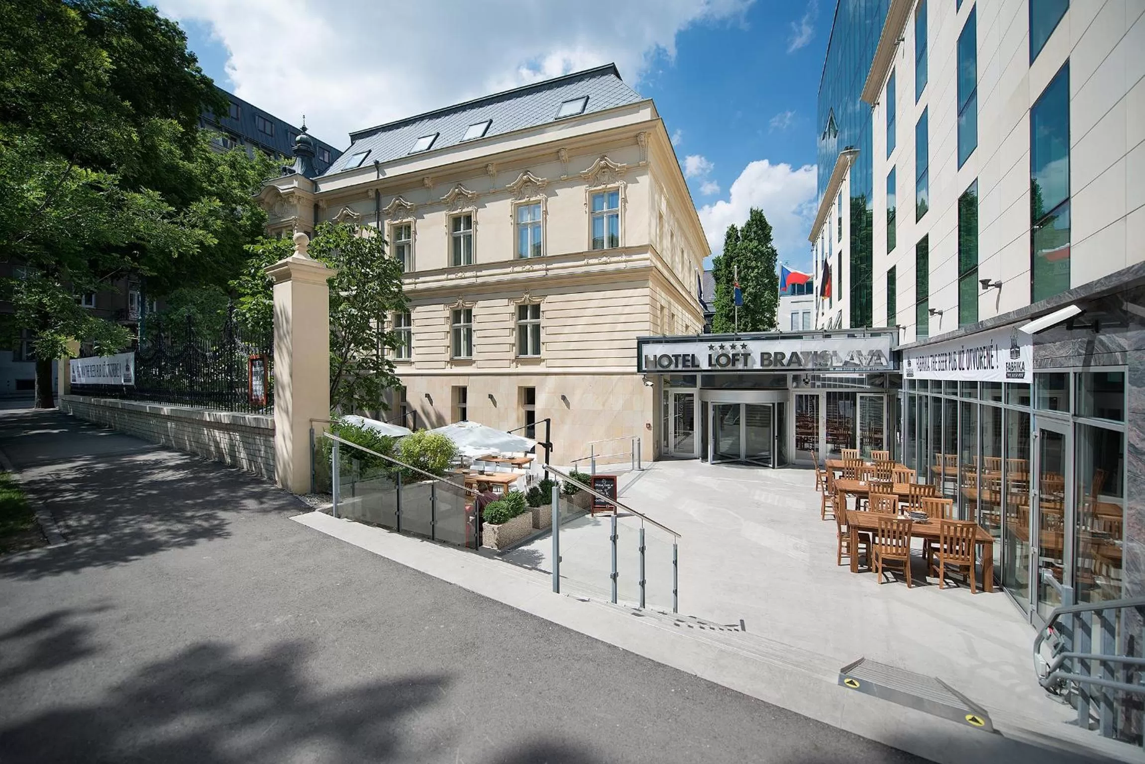 Property building in LOFT Hotel Bratislava