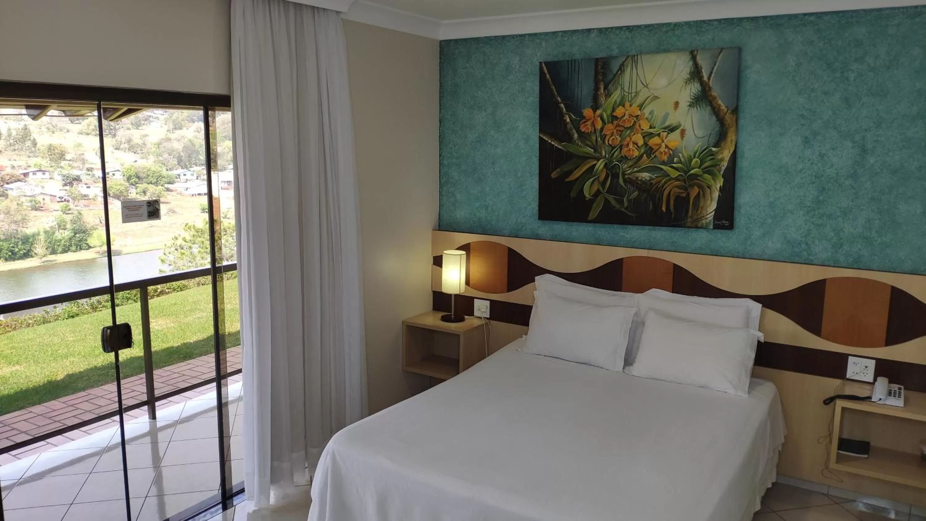 Bed in Hotel Lago Dourado