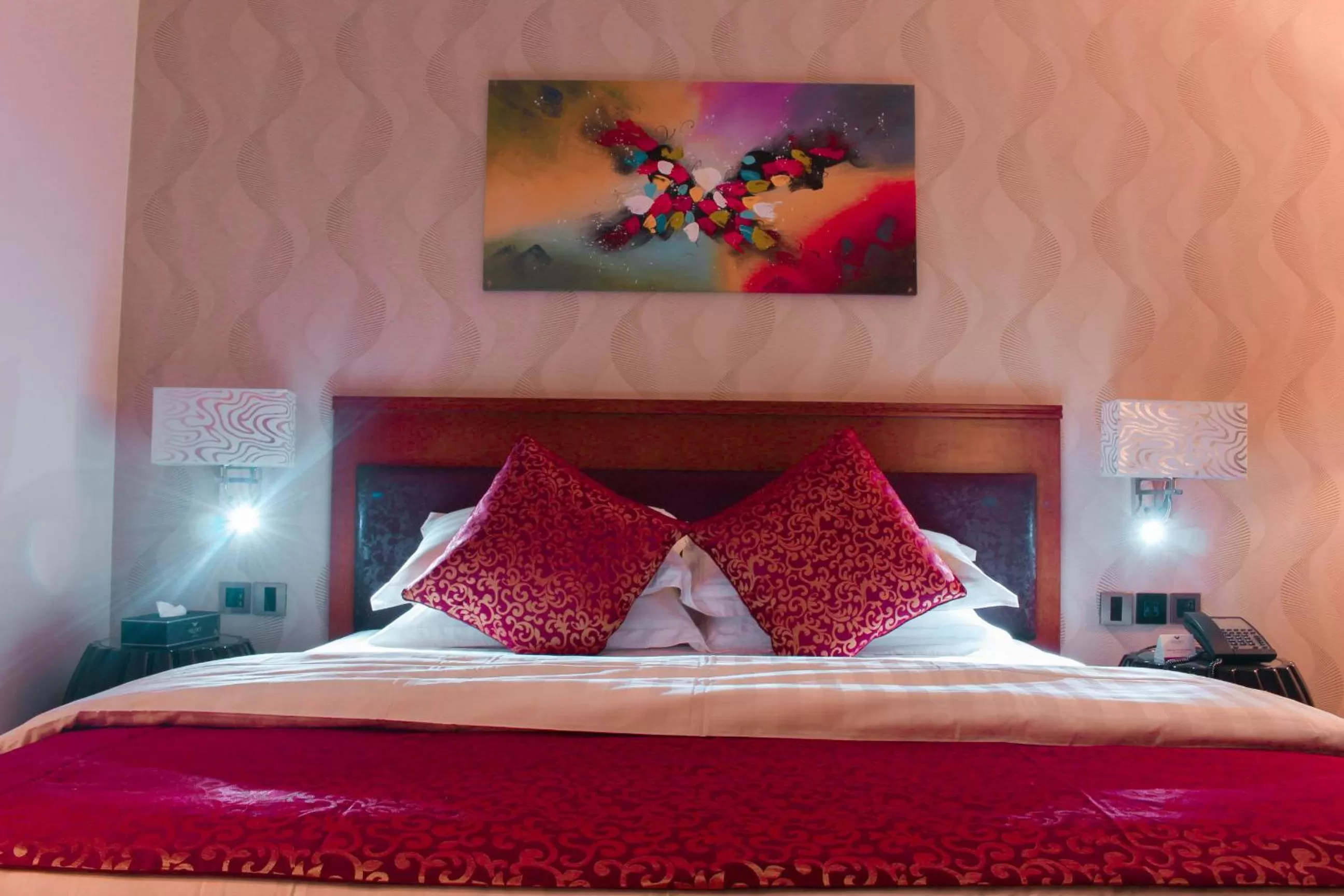 Bed in Velvet Hotel Jeddah