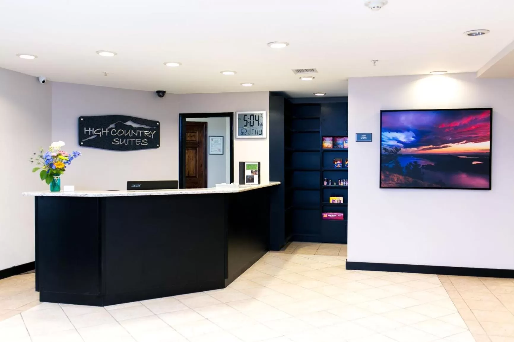 Lobby or reception in High Country Suites