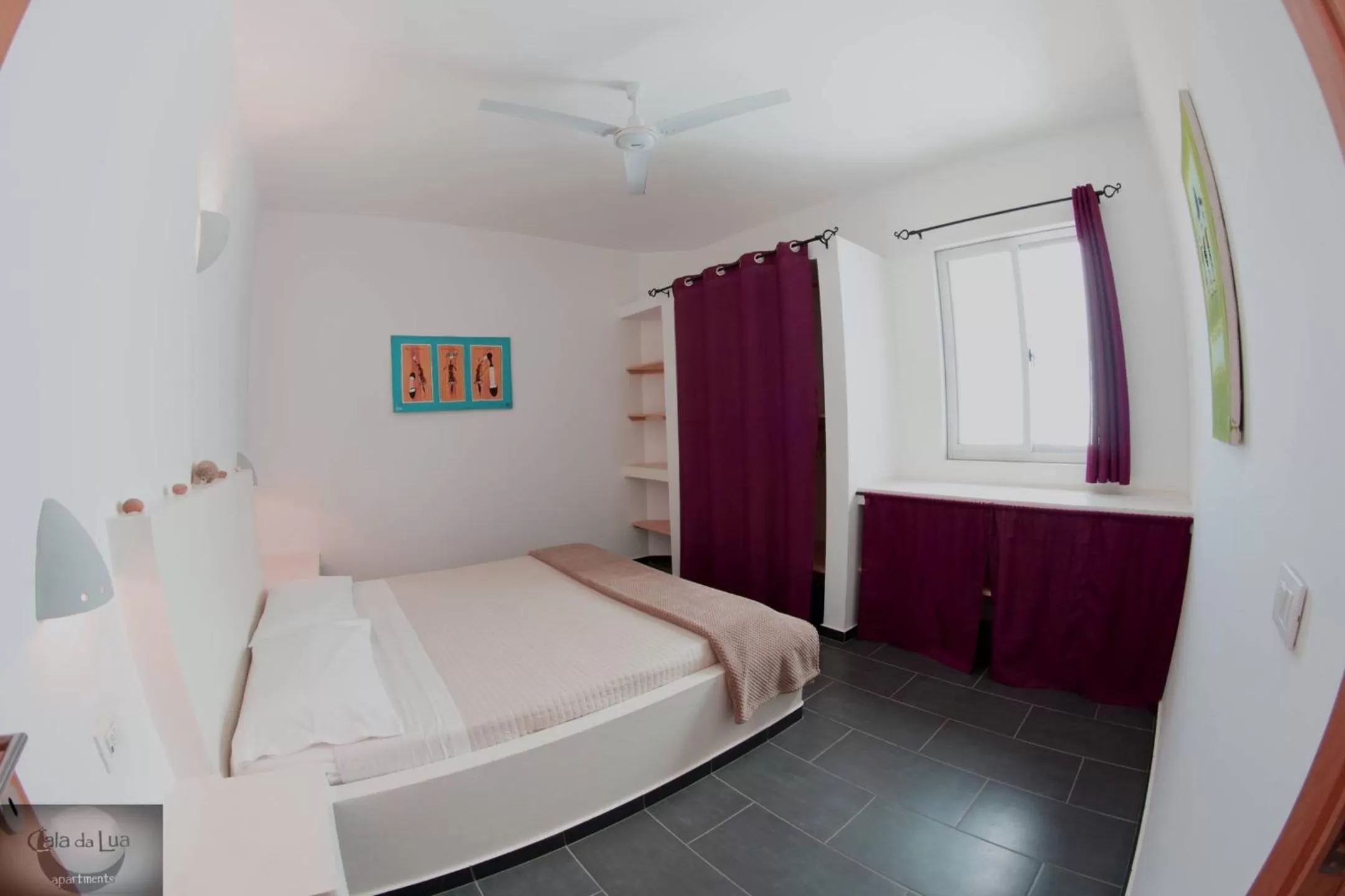 Bed in Cala da Lua apartments