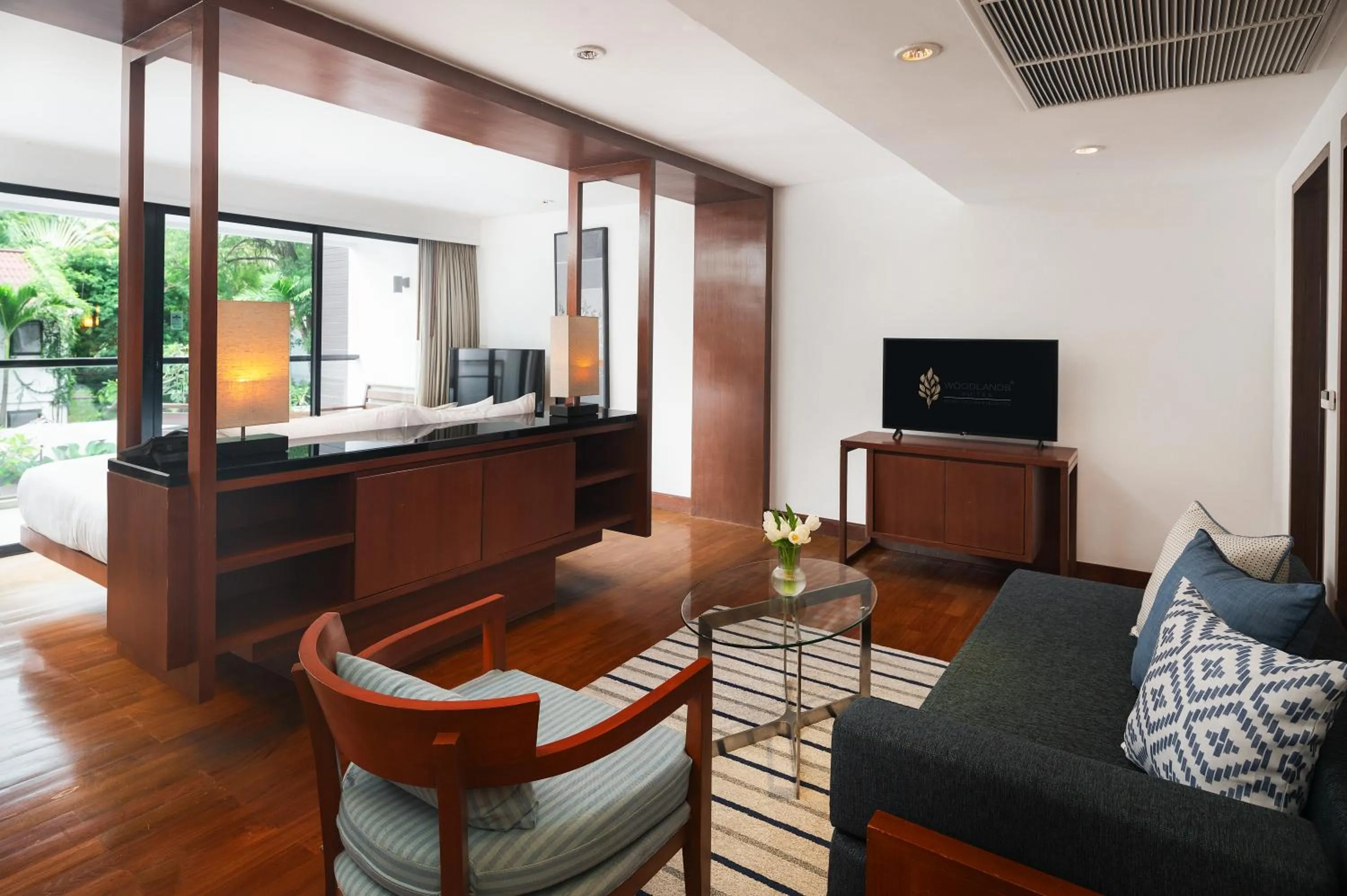 Living room in Woodlands Suites Serviced Residences