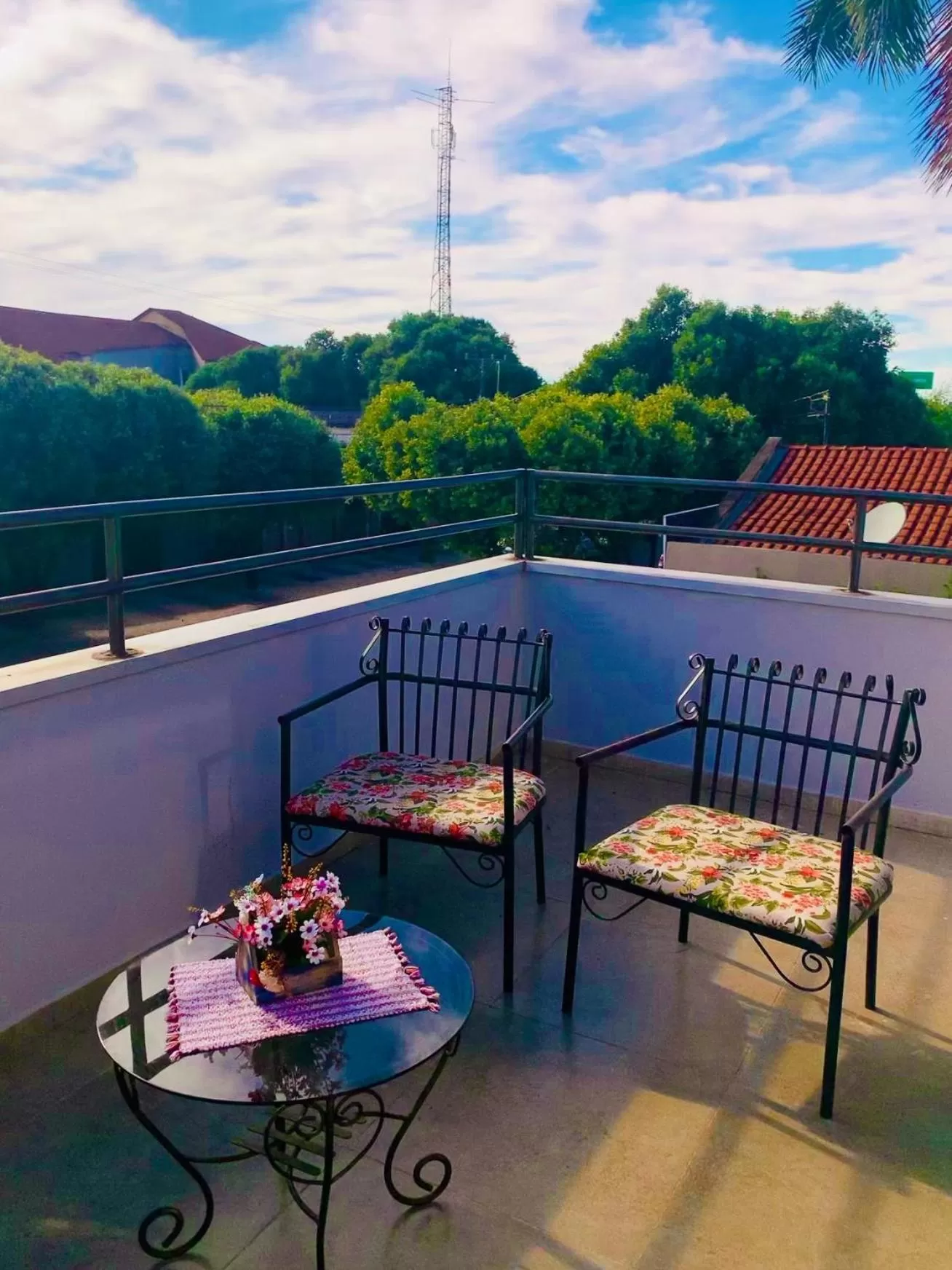 Balcony/Terrace in Pousada Cambará Suítes