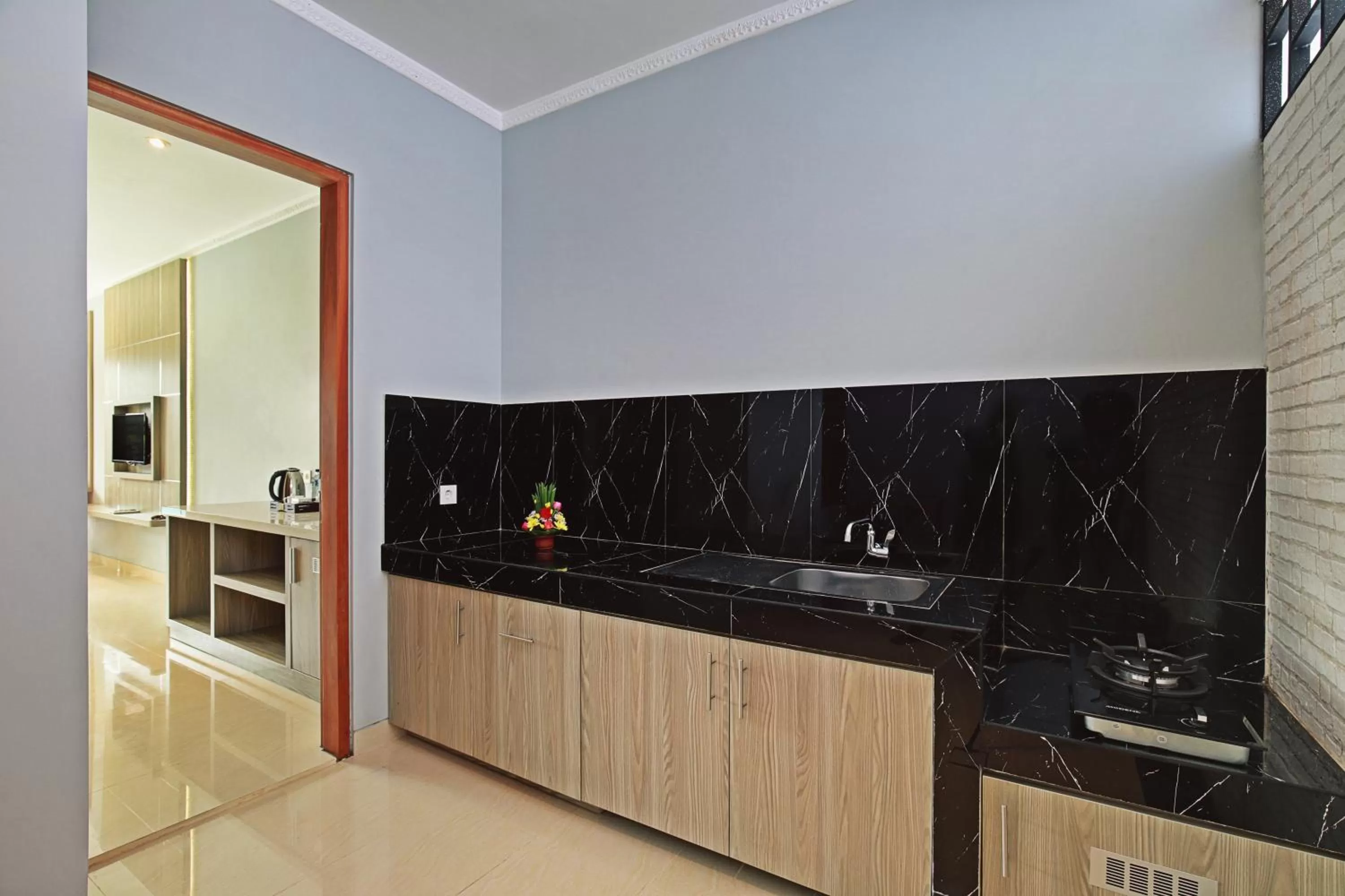 Kitchen or kitchenette in Kubu GWK Resort