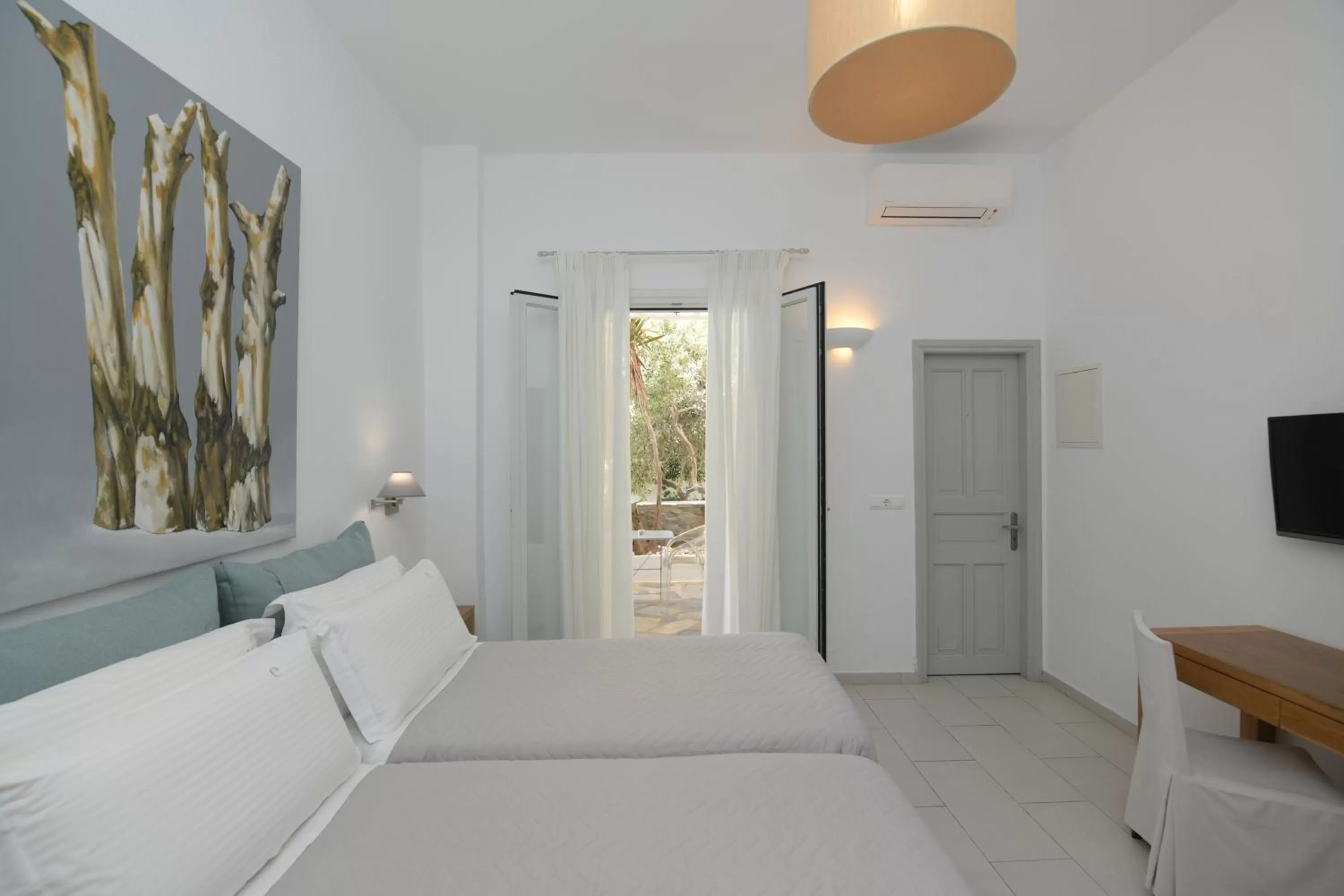 Bedroom, Bed in Elena Hotel Mykonos