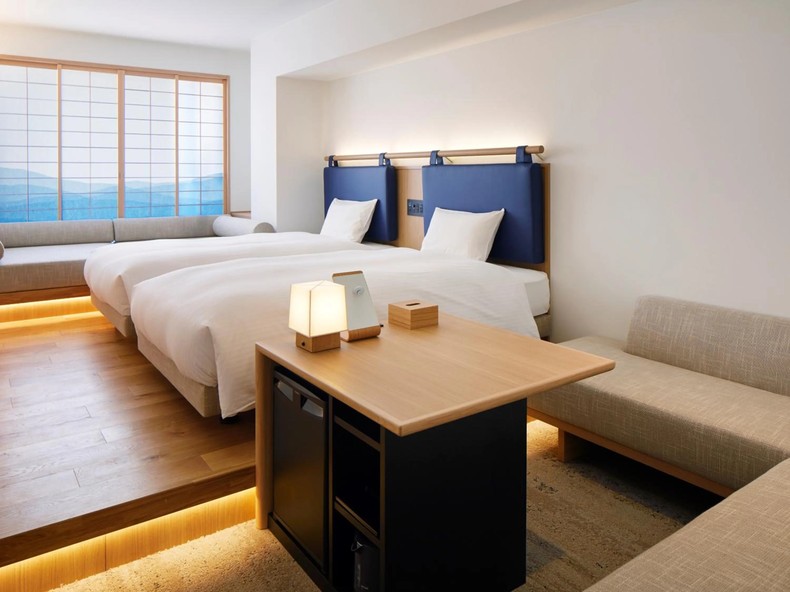 Deluxe Twin Room in hotel androoms Kyoto Shichijo