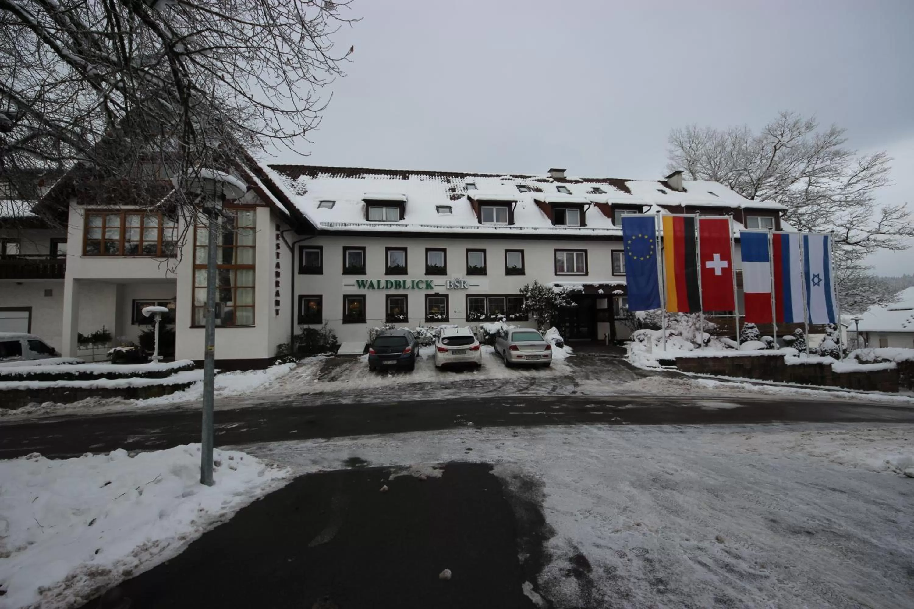 Property building, Winter in Hotel Waldblick