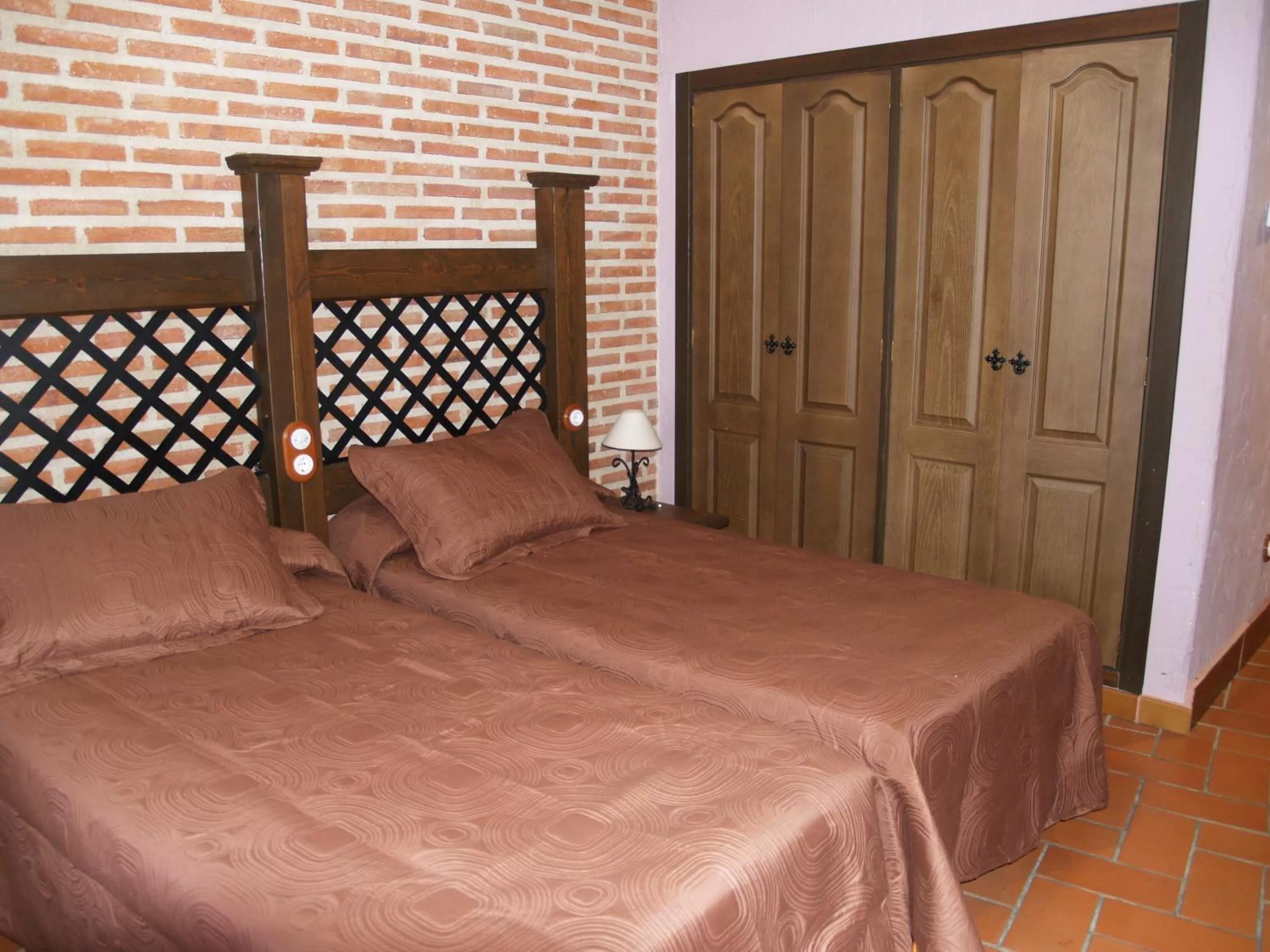 Bed in Hotel Rural El Rocal