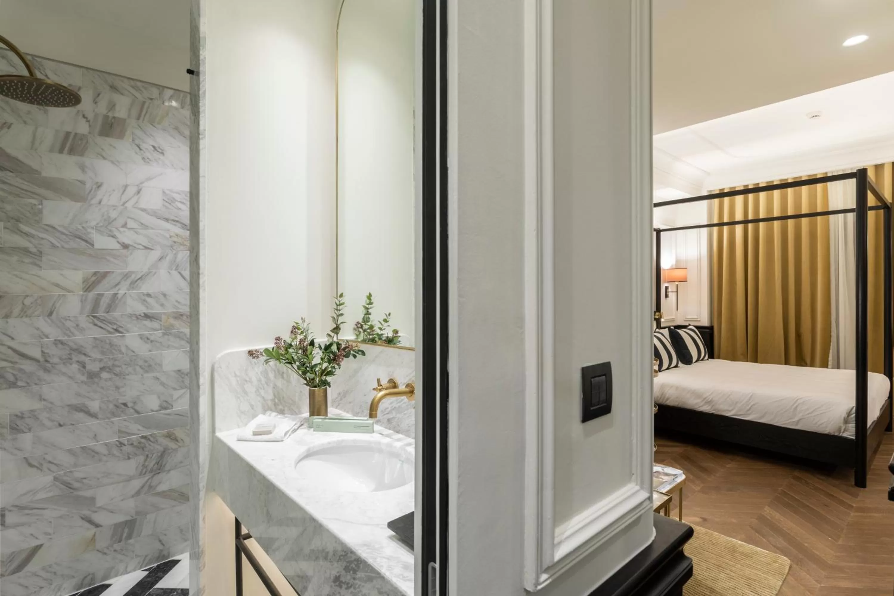 Decorative detail, Bed in Villa Brown Ermou, a member of Brown Hotels