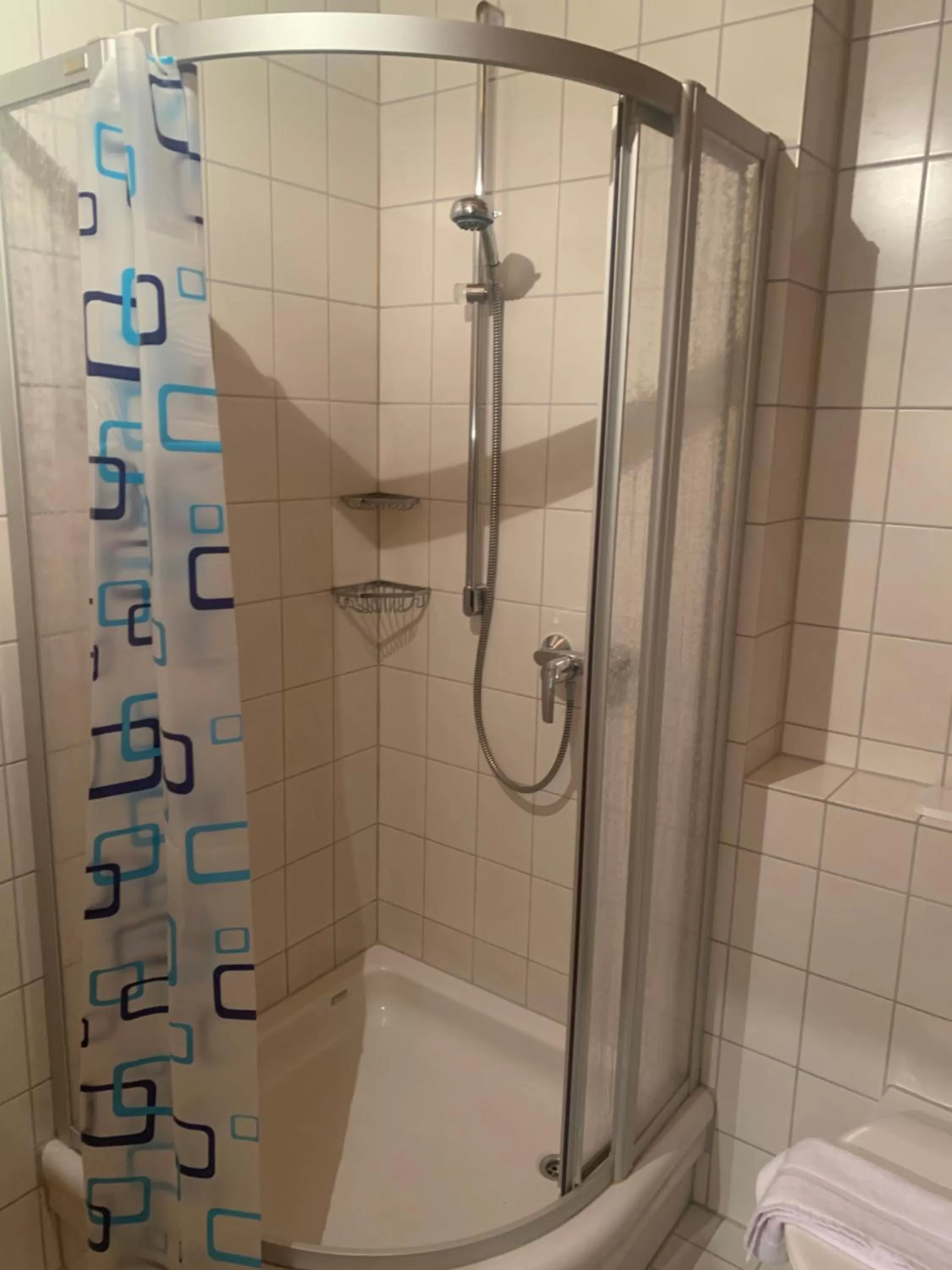Shower, Bathroom in Hotel Maien