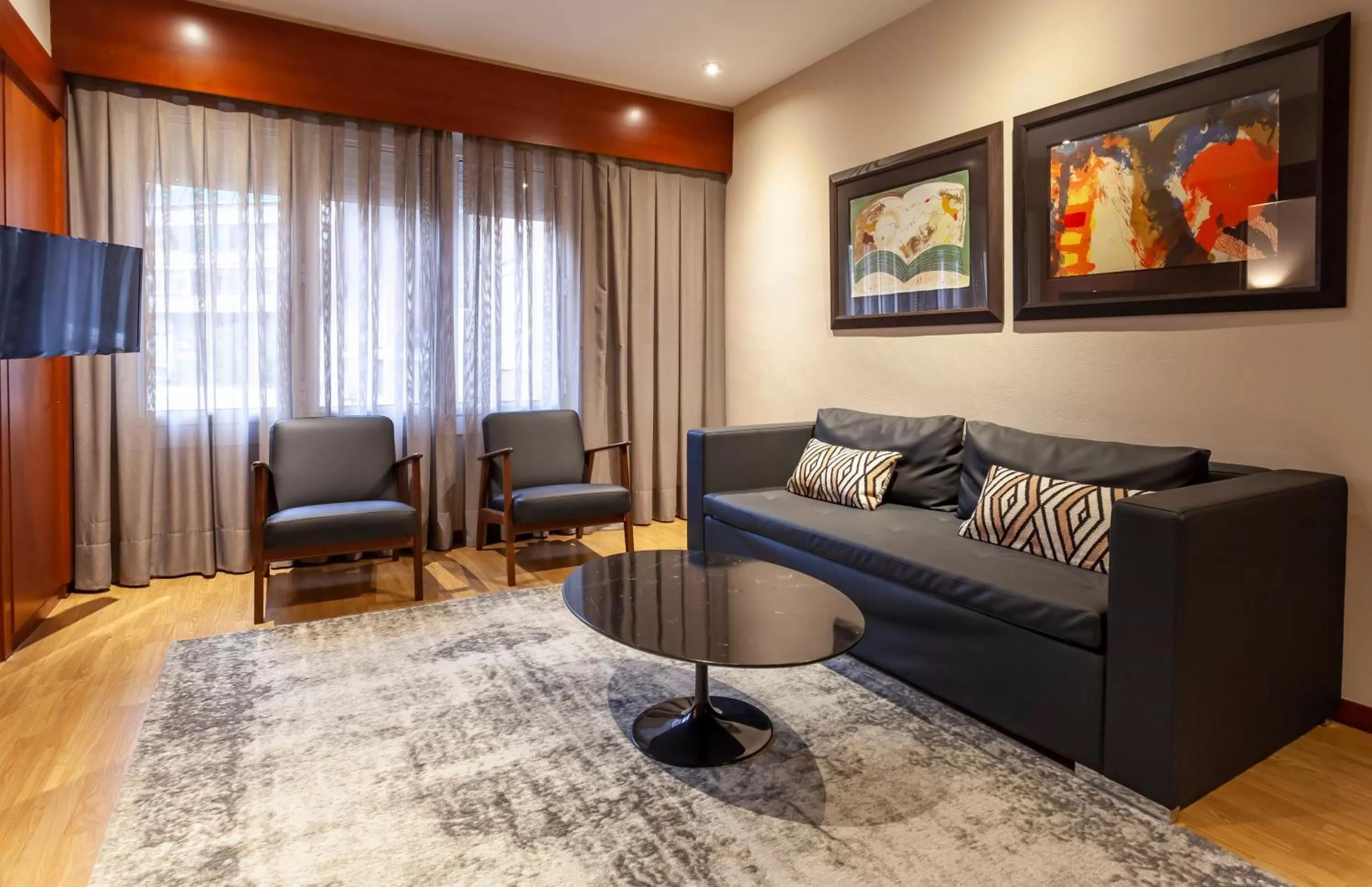 Seating area in Hotel Derby