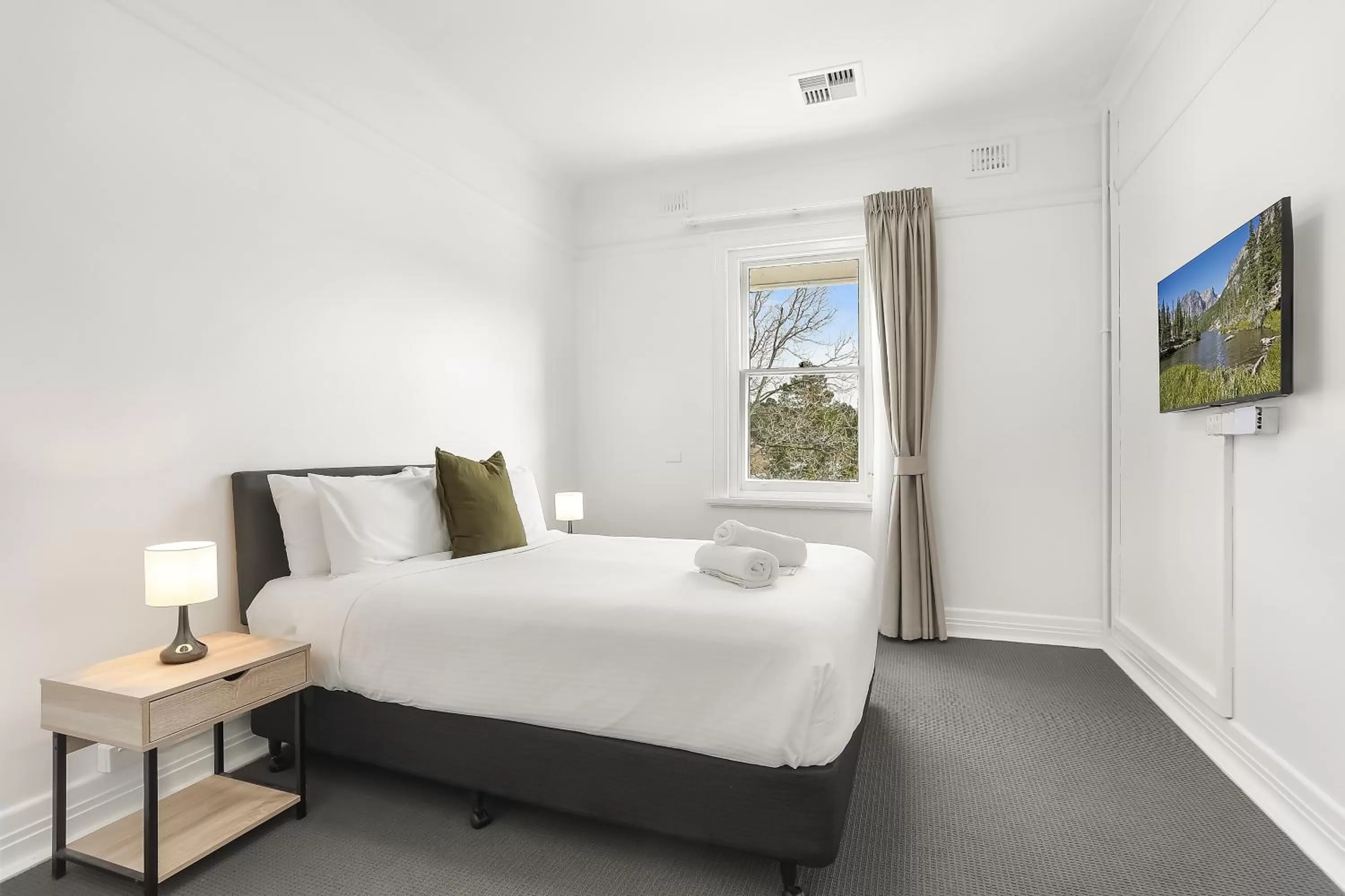 Bed in Grand View Hotel