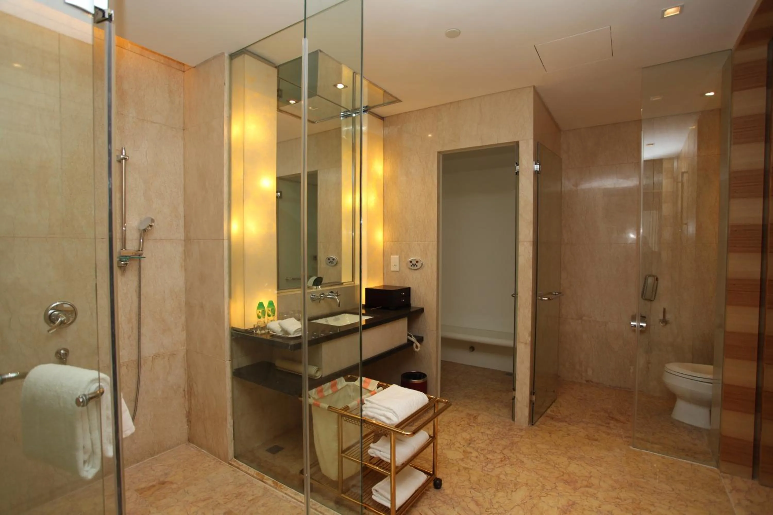 Shower in HJ International Hotel