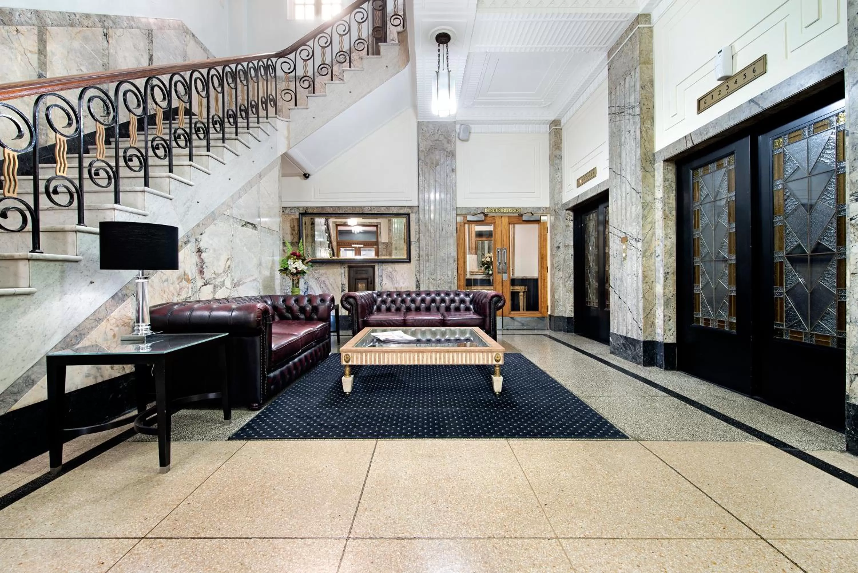 Lobby or reception in Rothbury Hotel