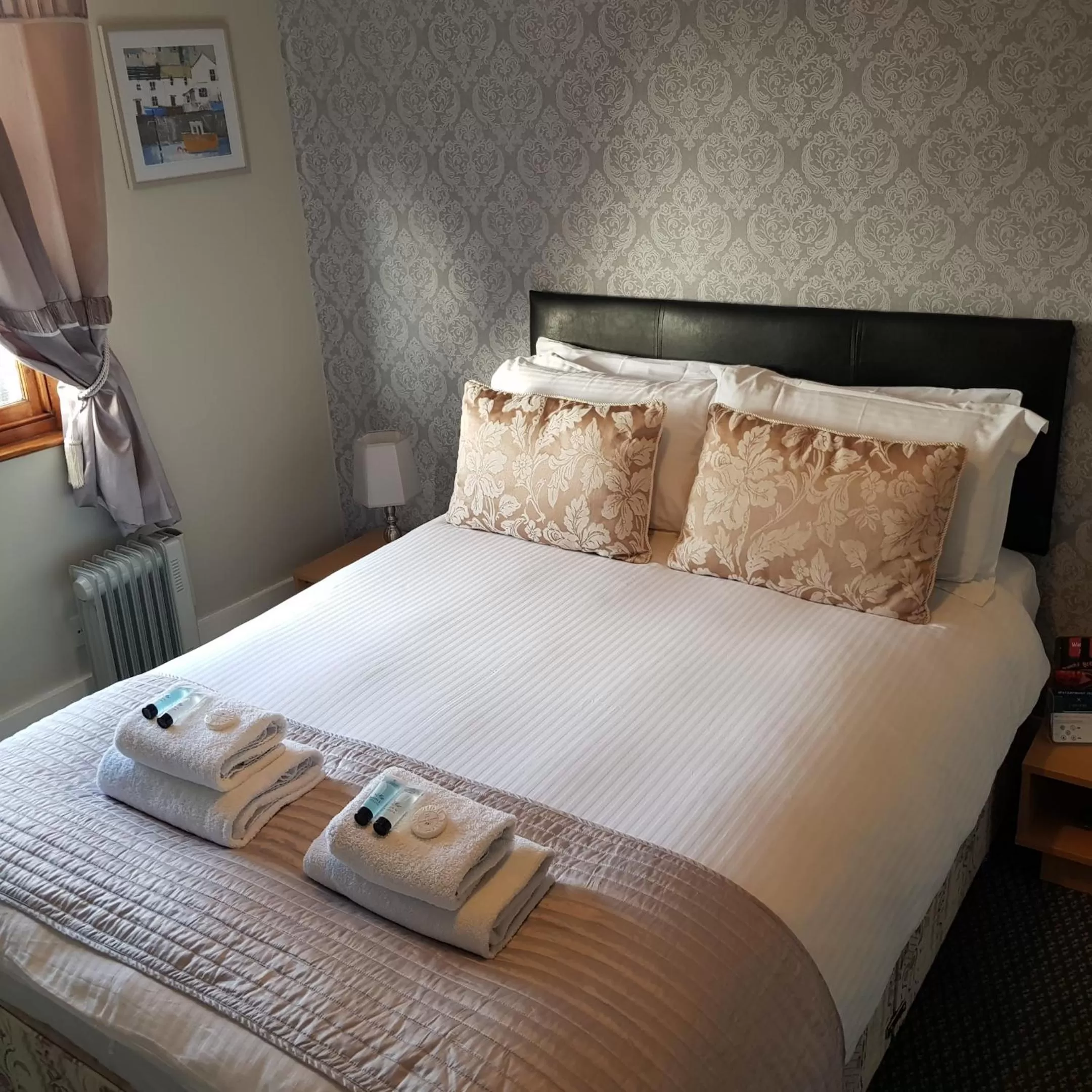 Bed in Waterfront Hotel