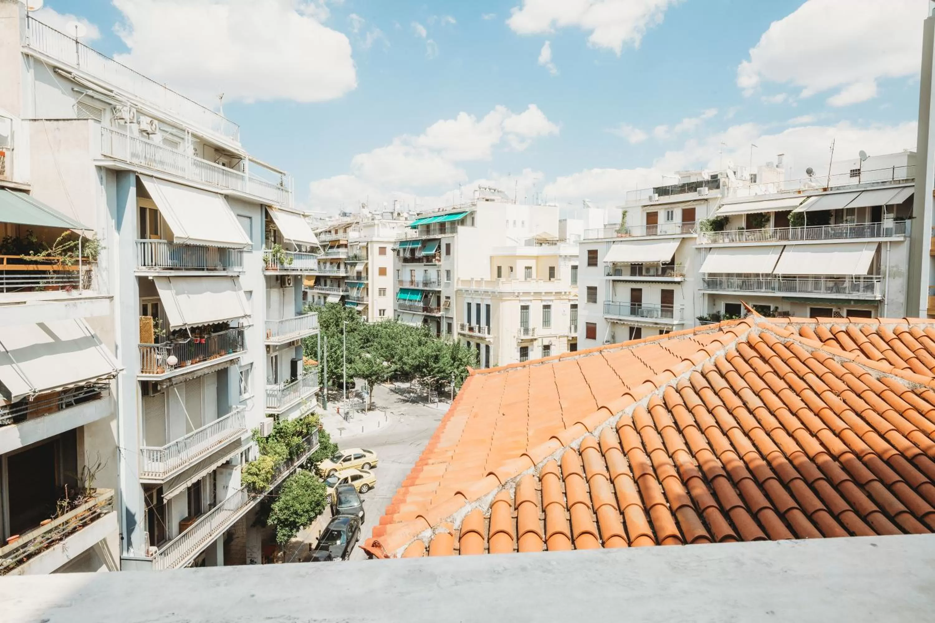 City view in Athens Studios