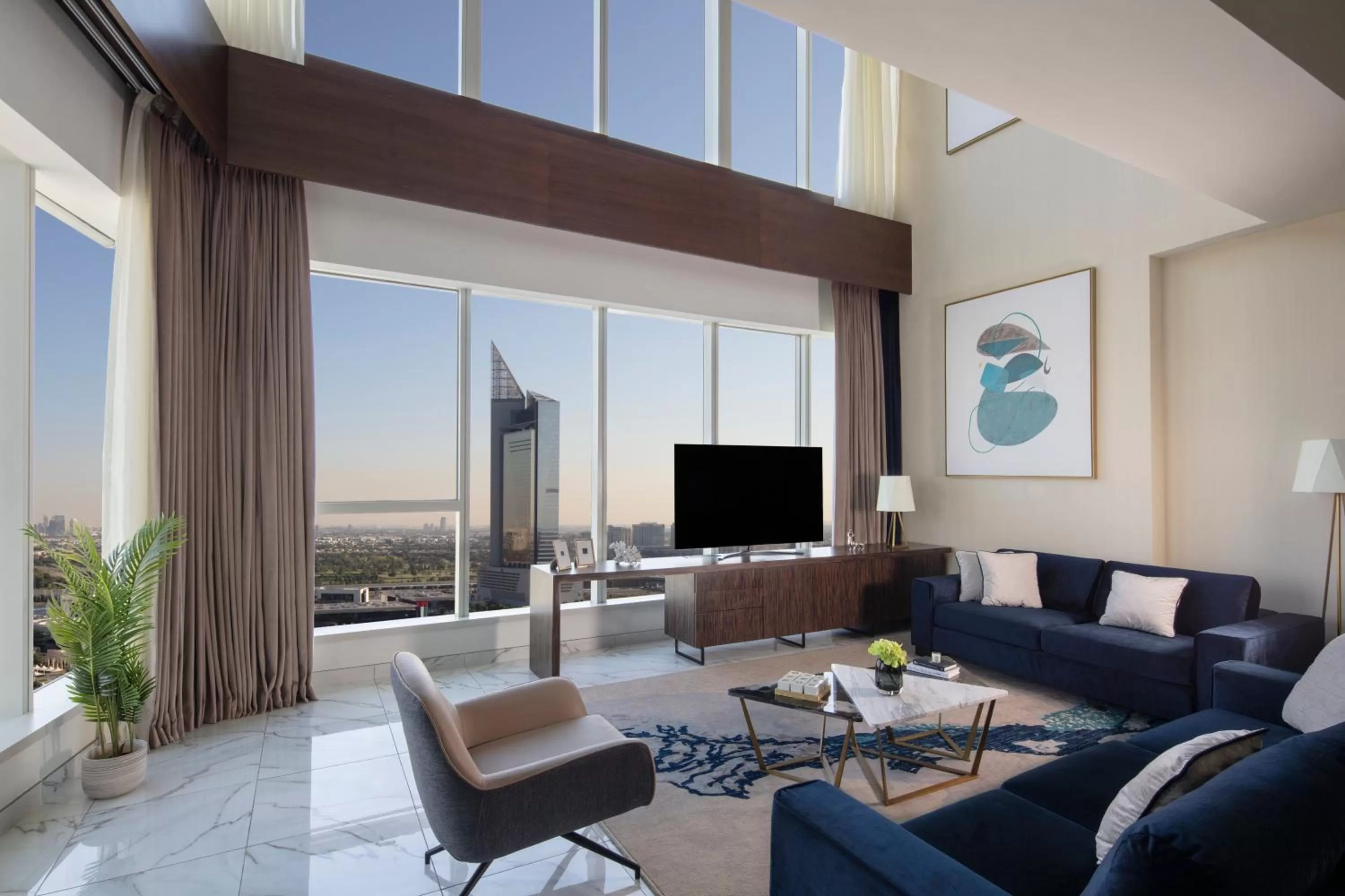 Living room in Avani Plus Palm View Dubai Hotel & Suites